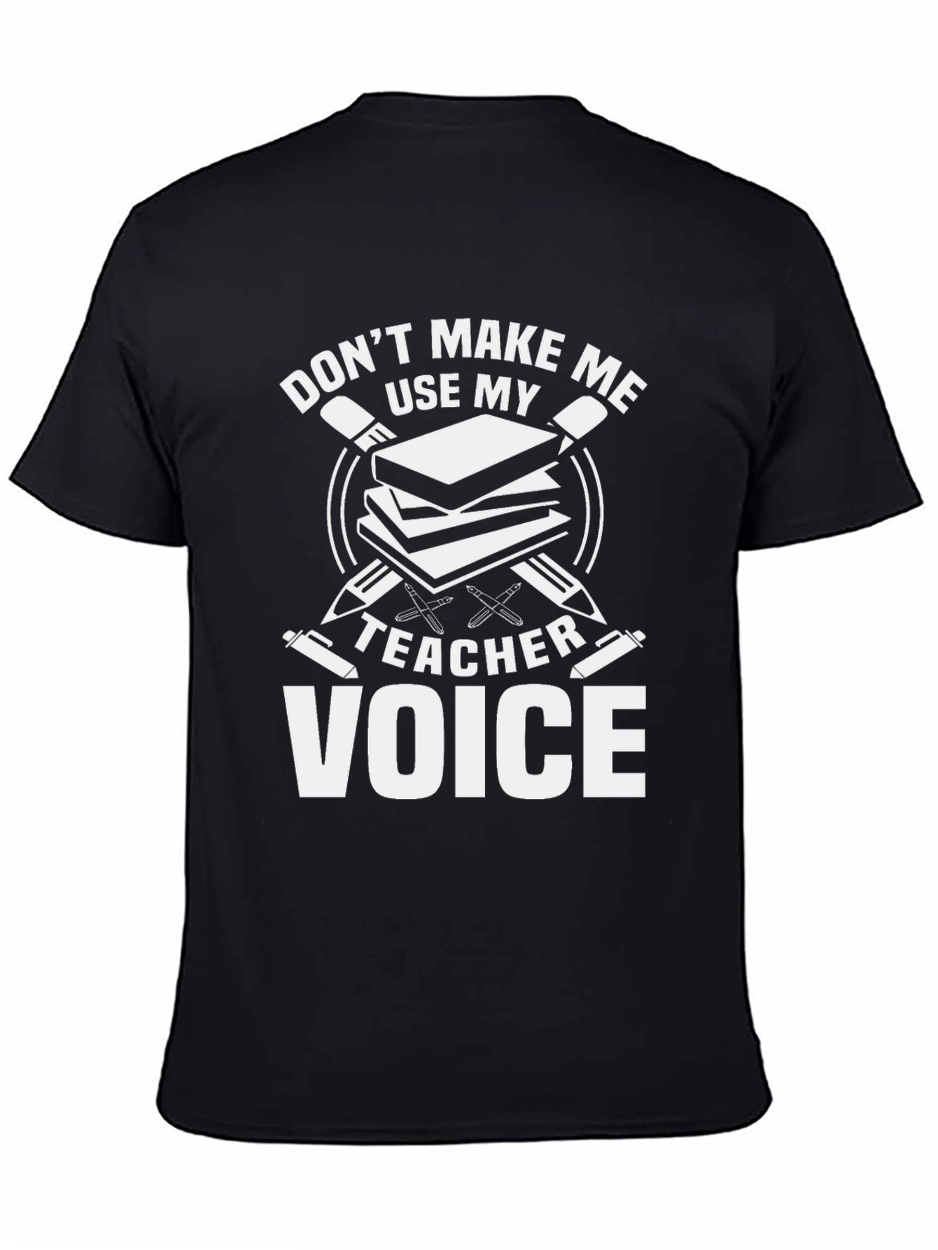 Teacher Voice Graphic T-Shirt - Black