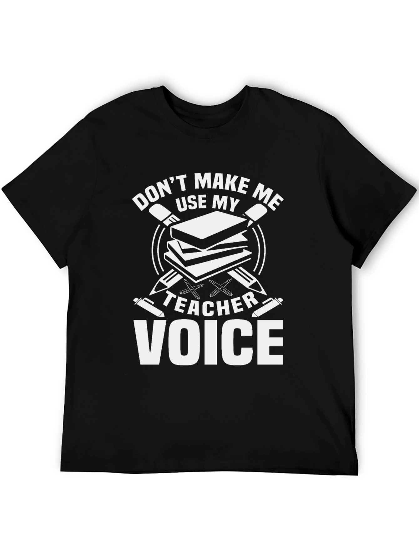 Teacher Voice Graphic T-Shirt - Black