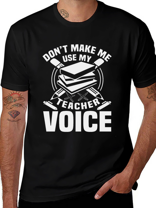 Teacher Voice Graphic T-Shirt - Black