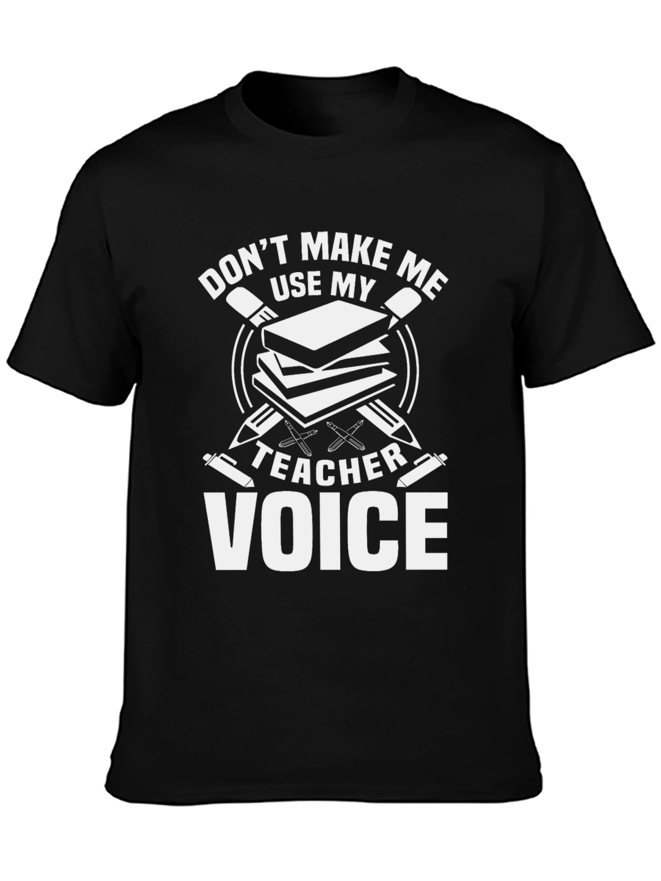 Teacher Voice Graphic T-Shirt - Black
