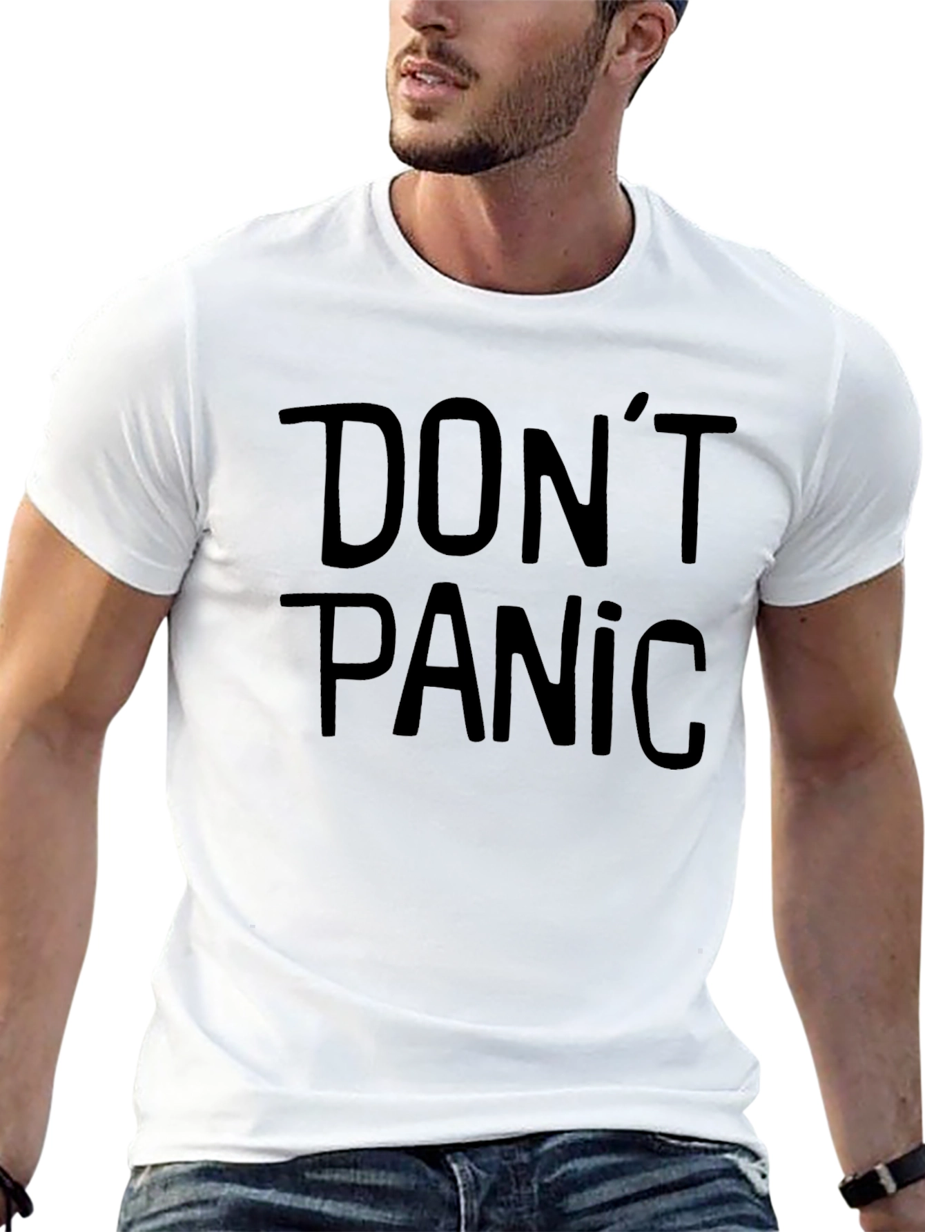 Dont Panic T-Shirt - Classic Slogan Tee