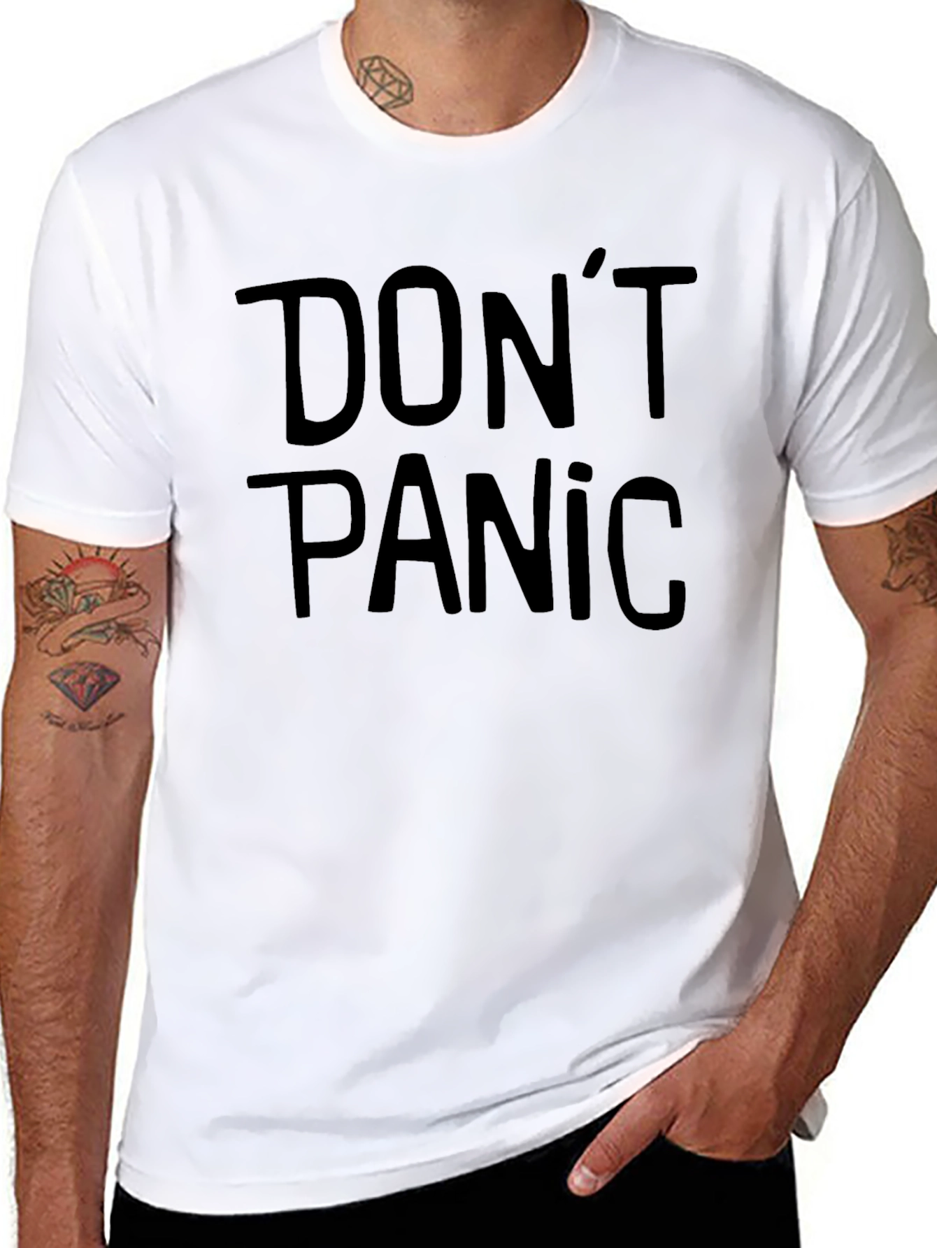 Dont Panic T-Shirt - Classic Slogan Tee