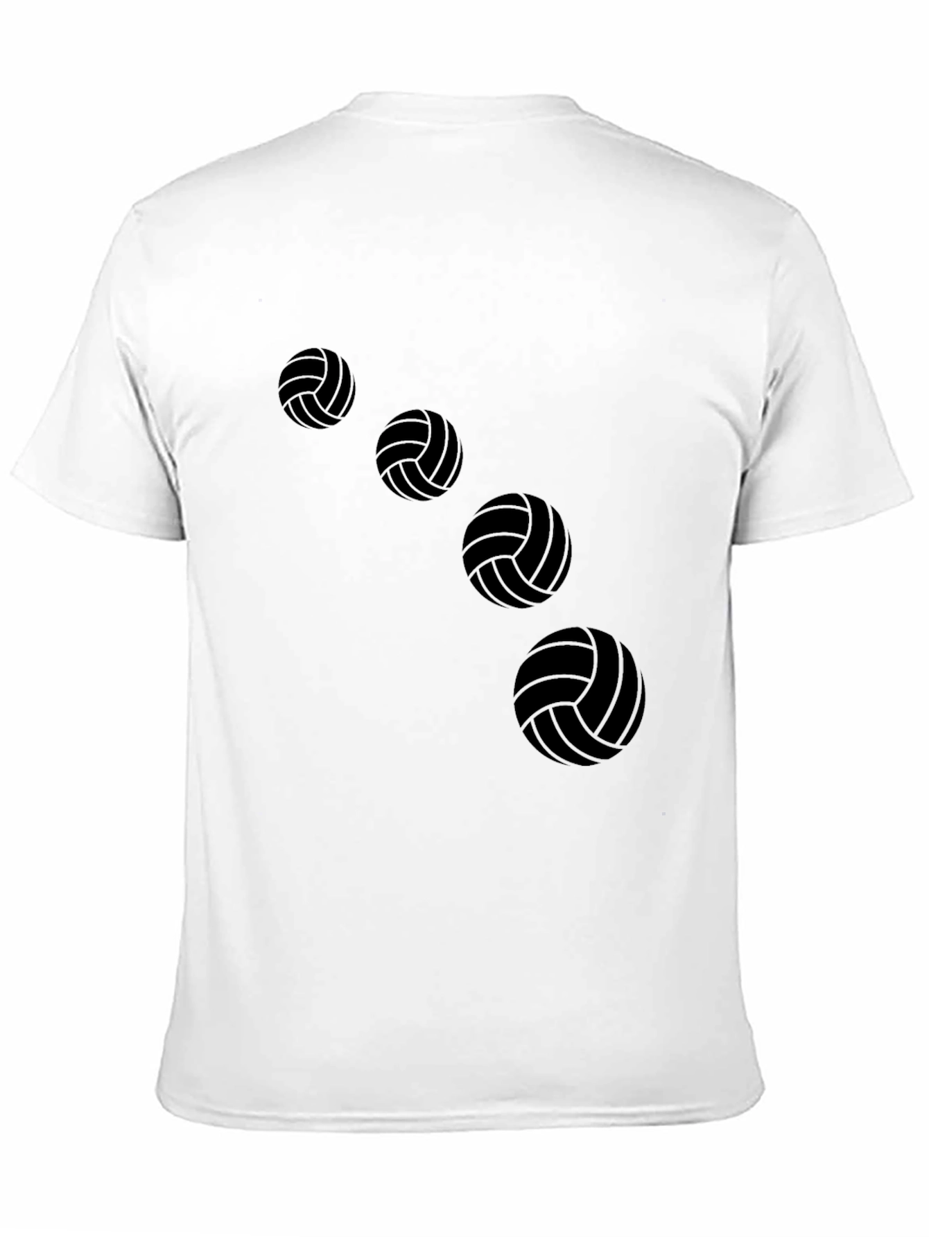 Volleyball Graphic Tee - Black Casual Shirt