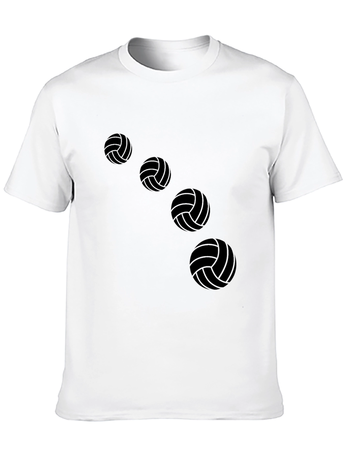 Volleyball Graphic Tee - Black Casual Shirt