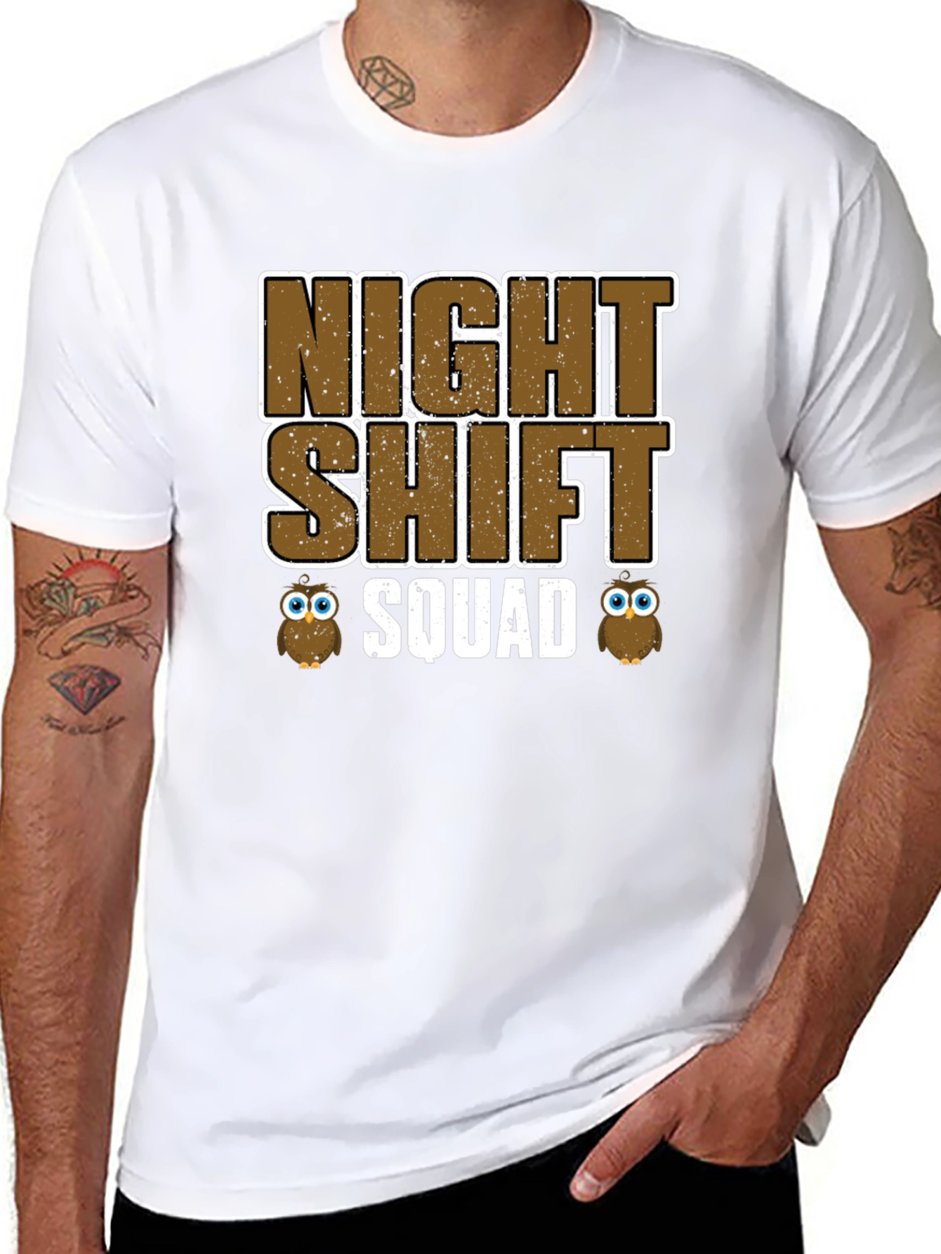 Night Shift Squad Owl Tee