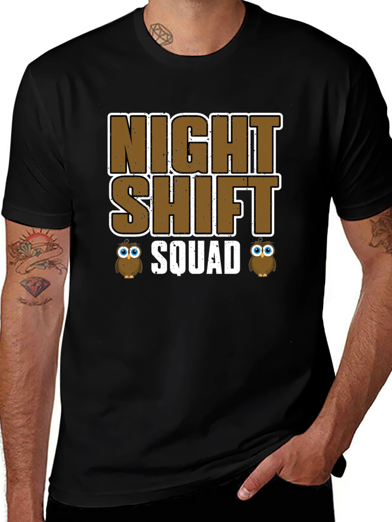 Night Shift Squad Owl Tee