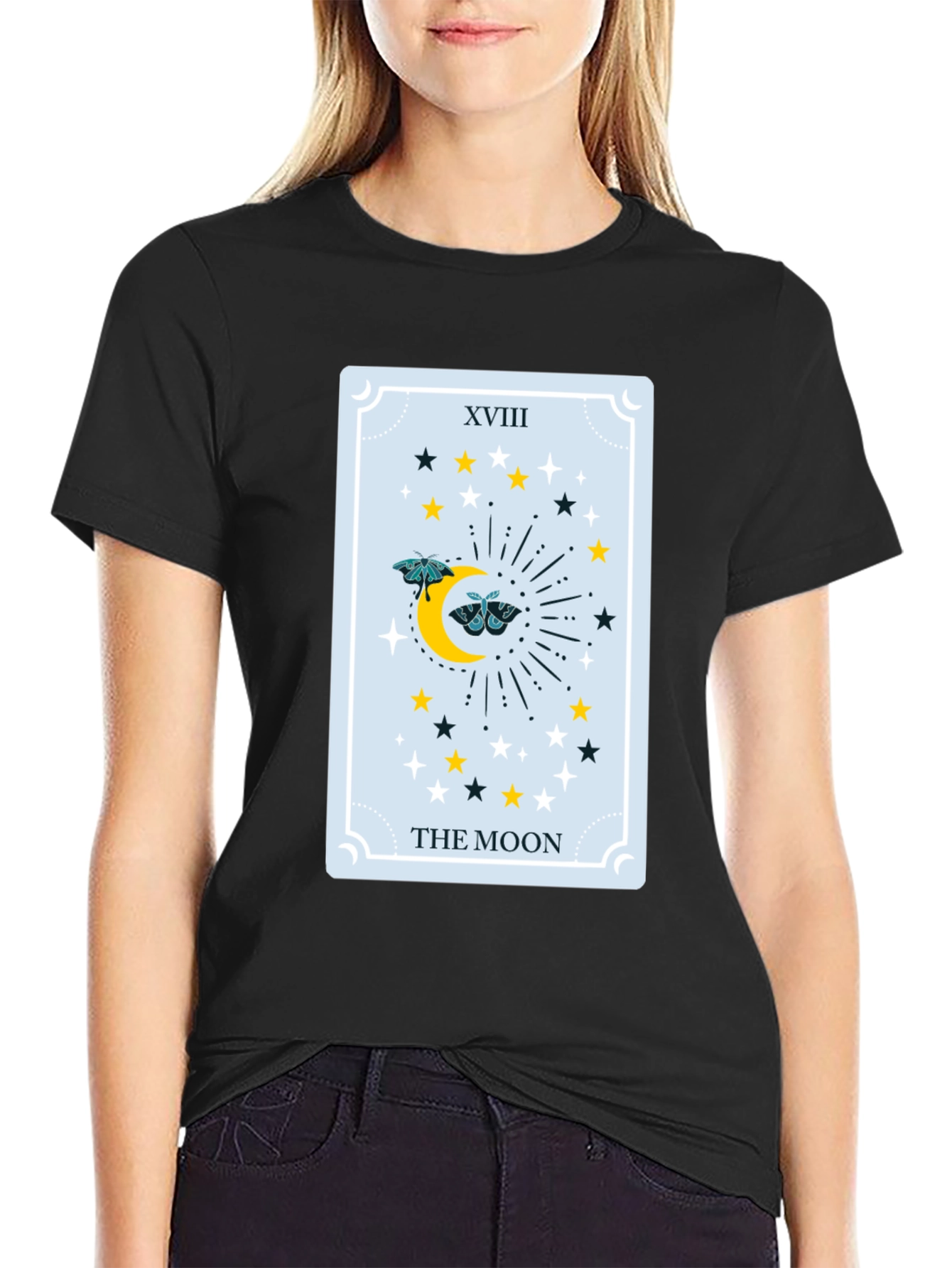 The Moon Tarot Card Graphic Tee