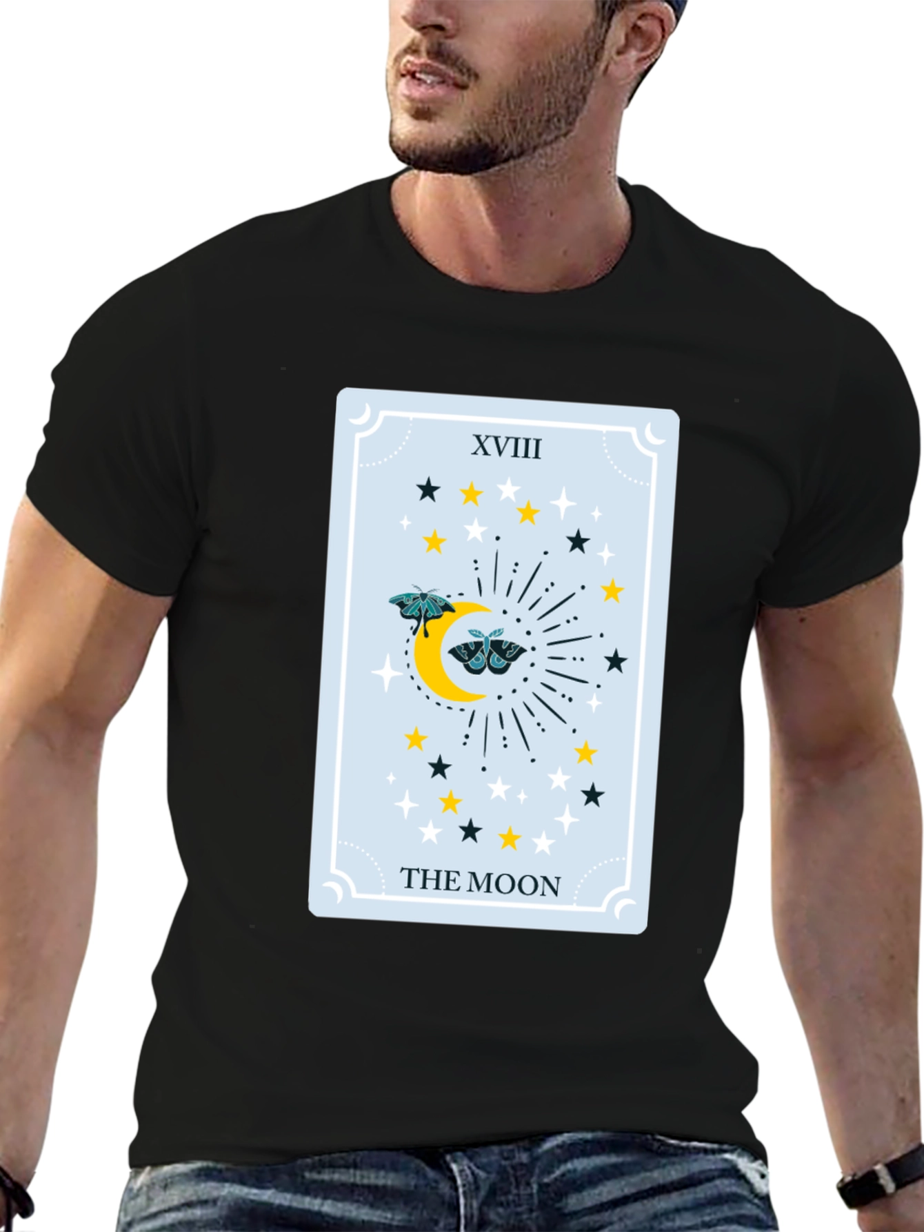 The Moon Tarot Card Graphic Tee