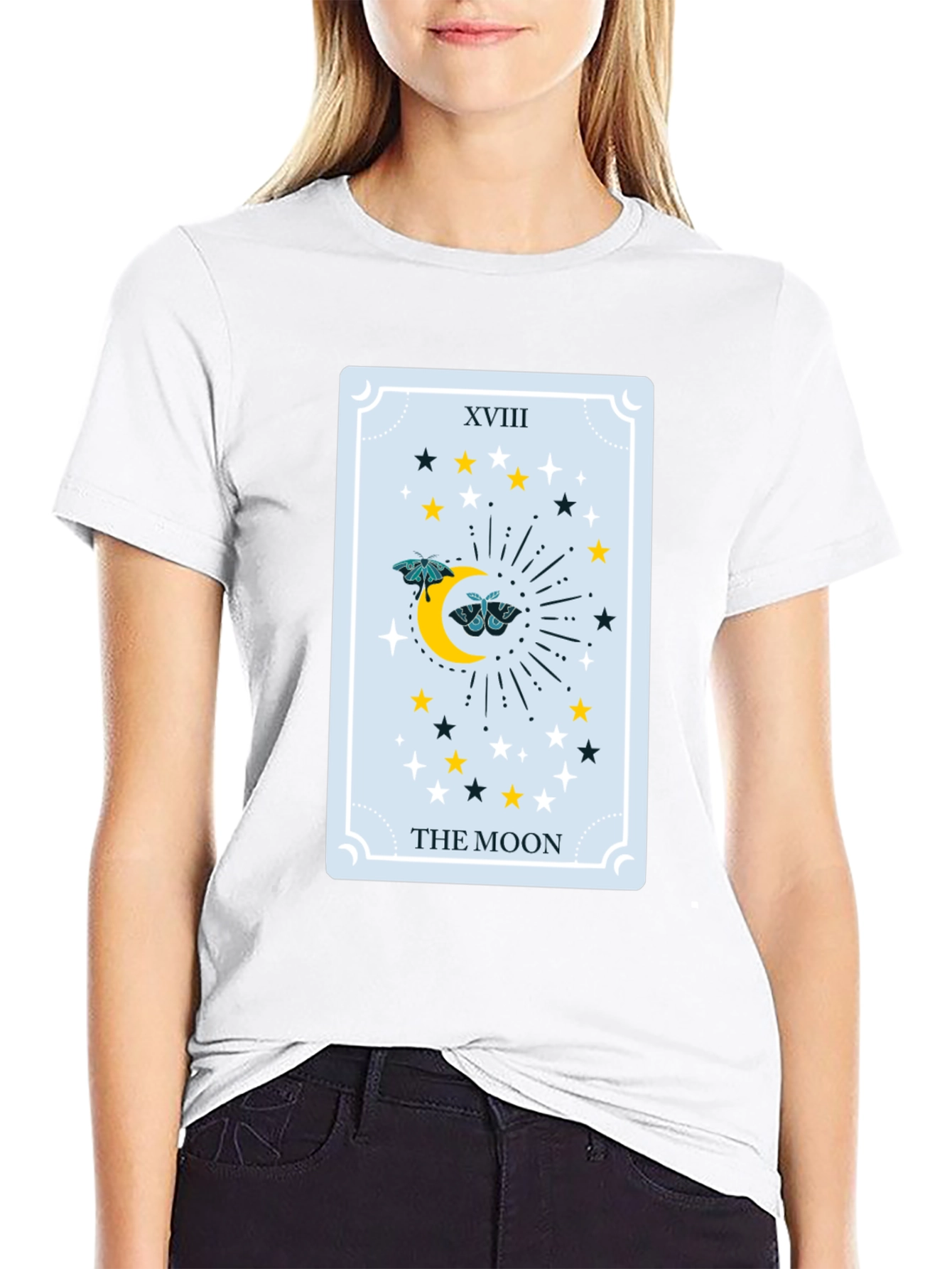 The Moon Tarot Card Graphic Tee