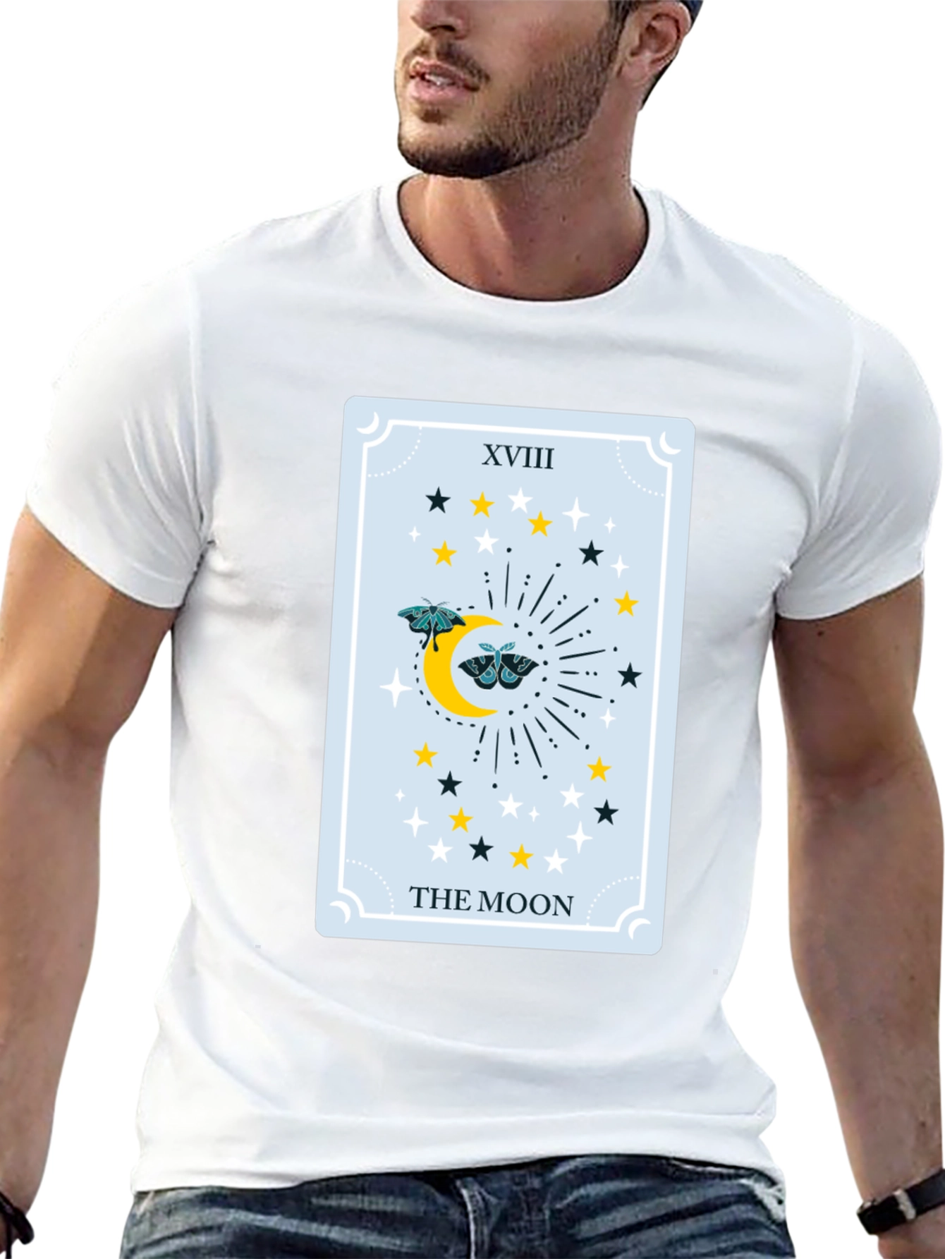 The Moon Tarot Card Graphic Tee