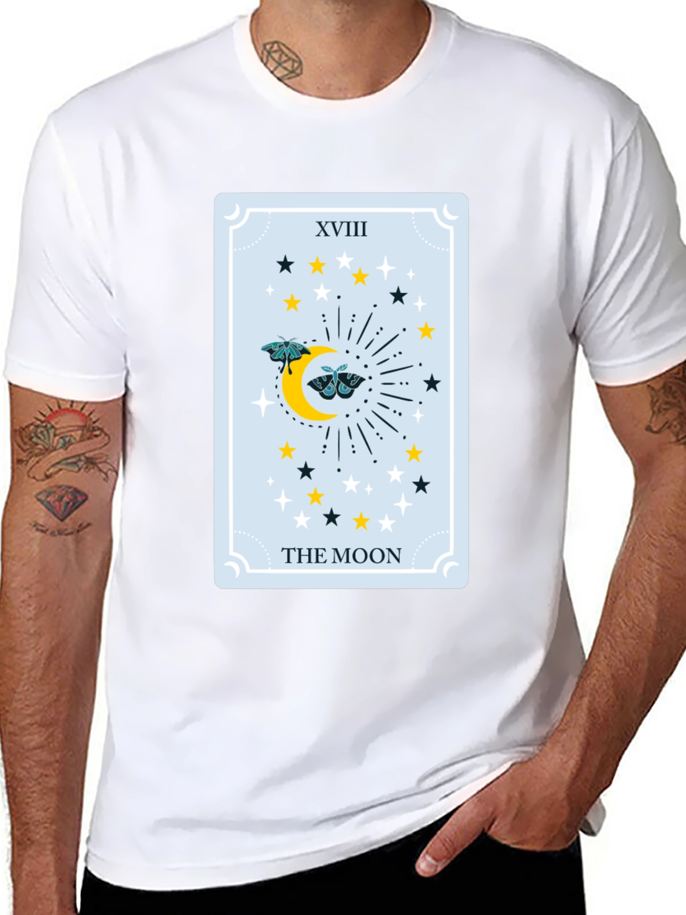 The Moon Tarot Card Graphic Tee