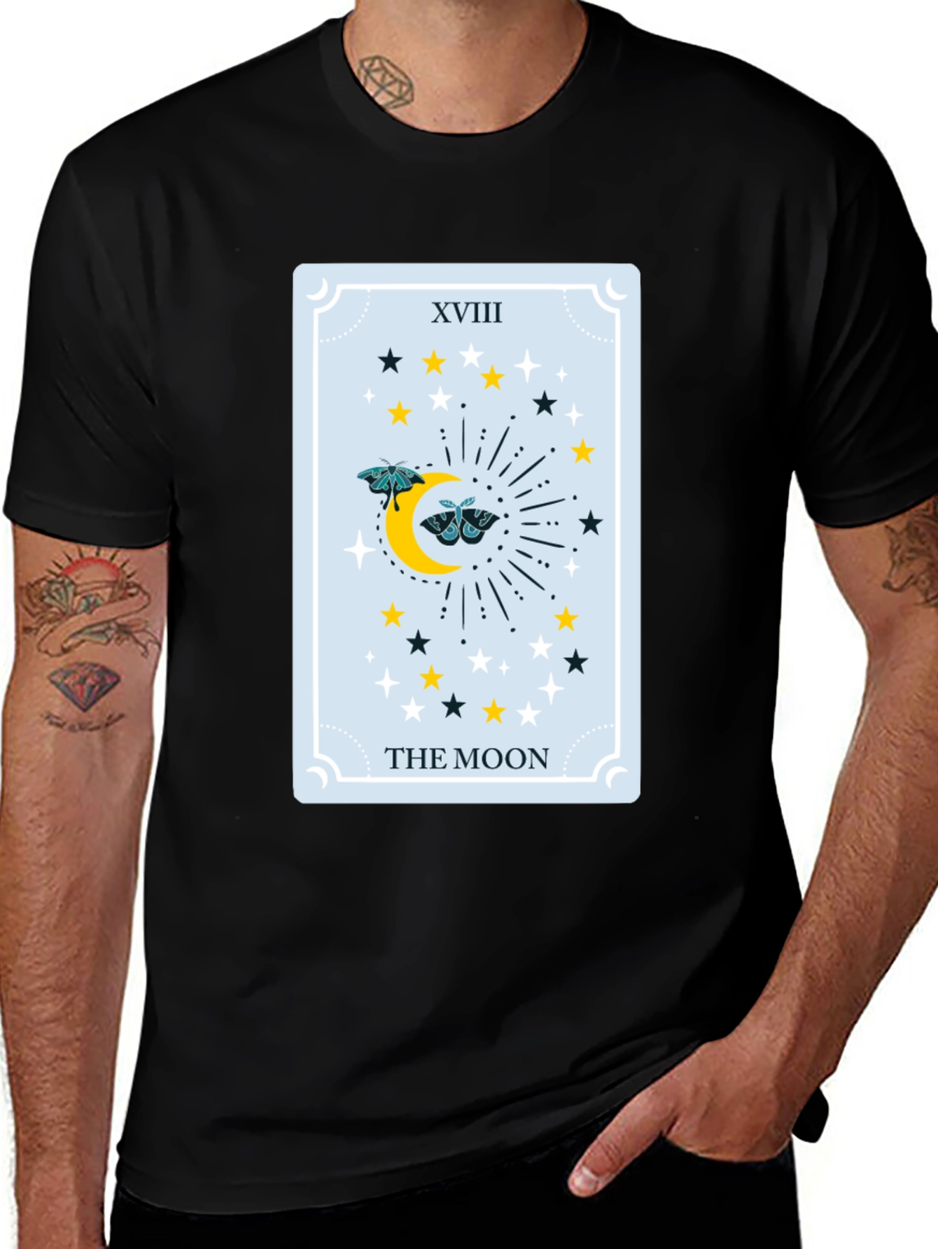 The Moon Tarot Card Graphic Tee
