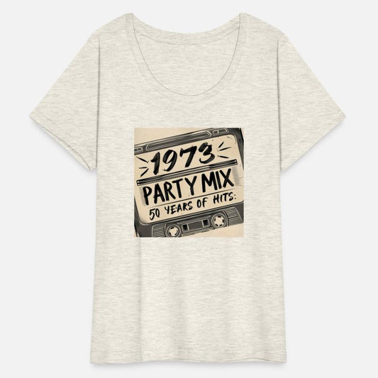 1973 Party mix 50 years of hits casset design