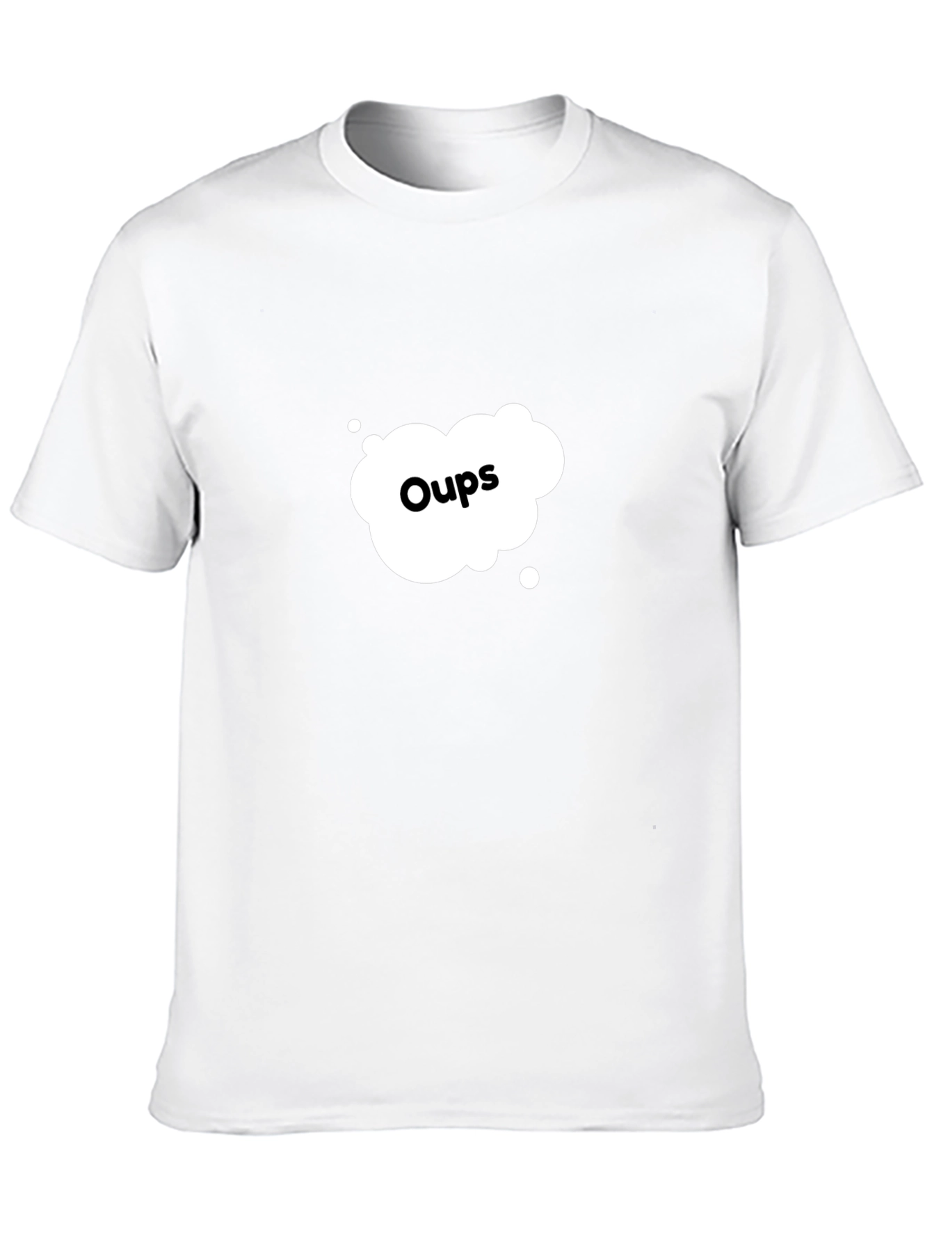 Oops Graphic Print Crew Neck T-Shirt