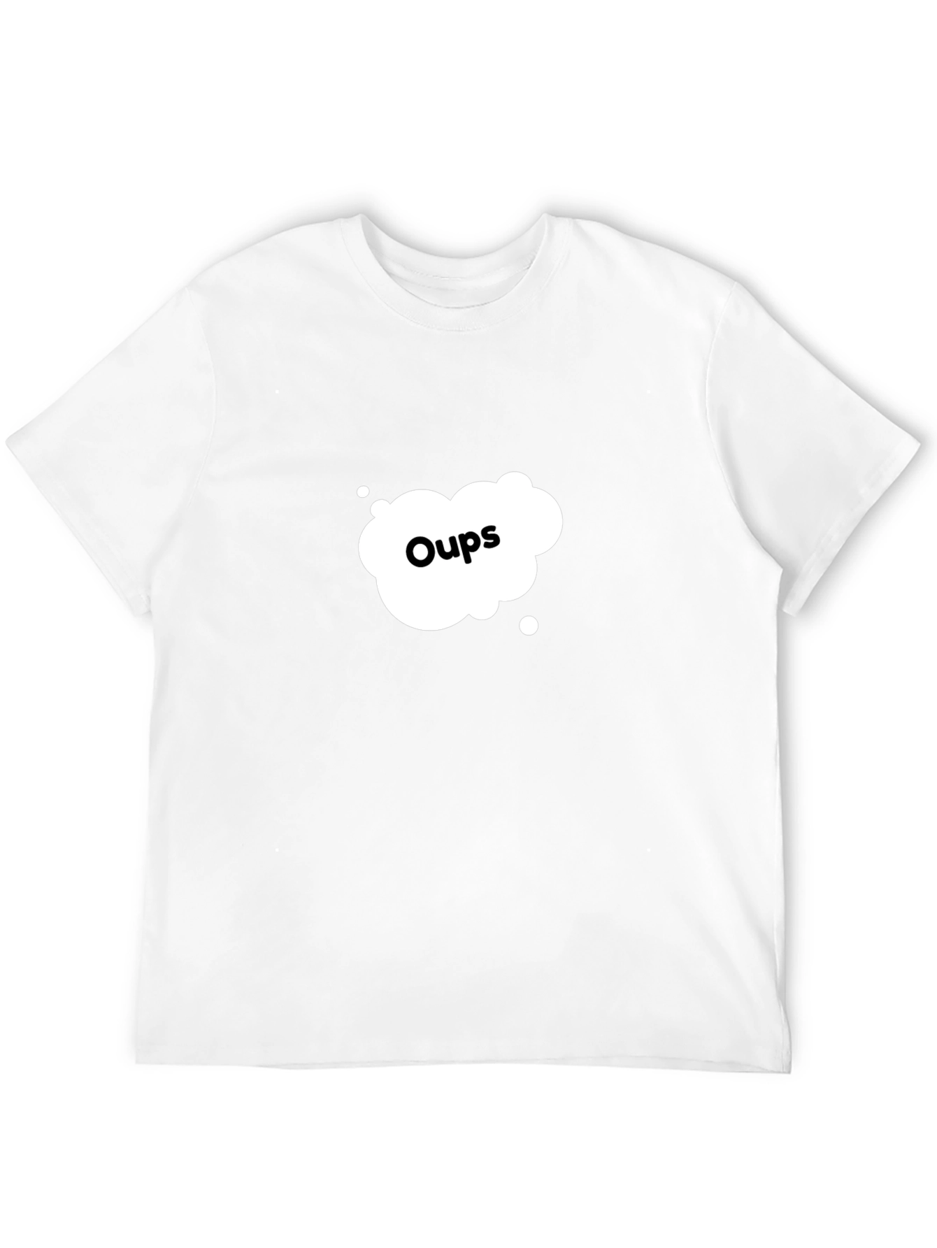 Oops Graphic Print Crew Neck T-Shirt