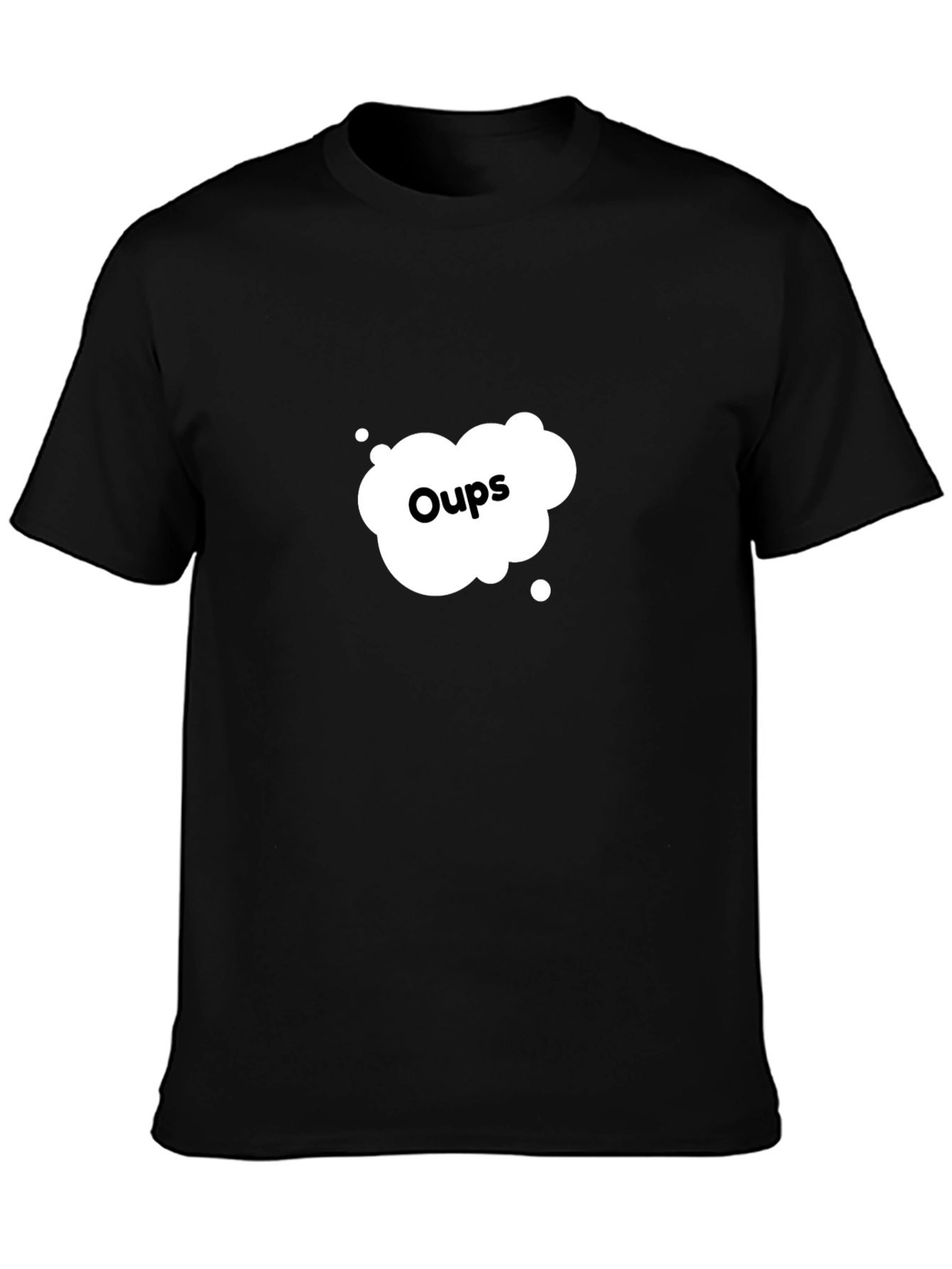 Oops Graphic Print Crew Neck T-Shirt
