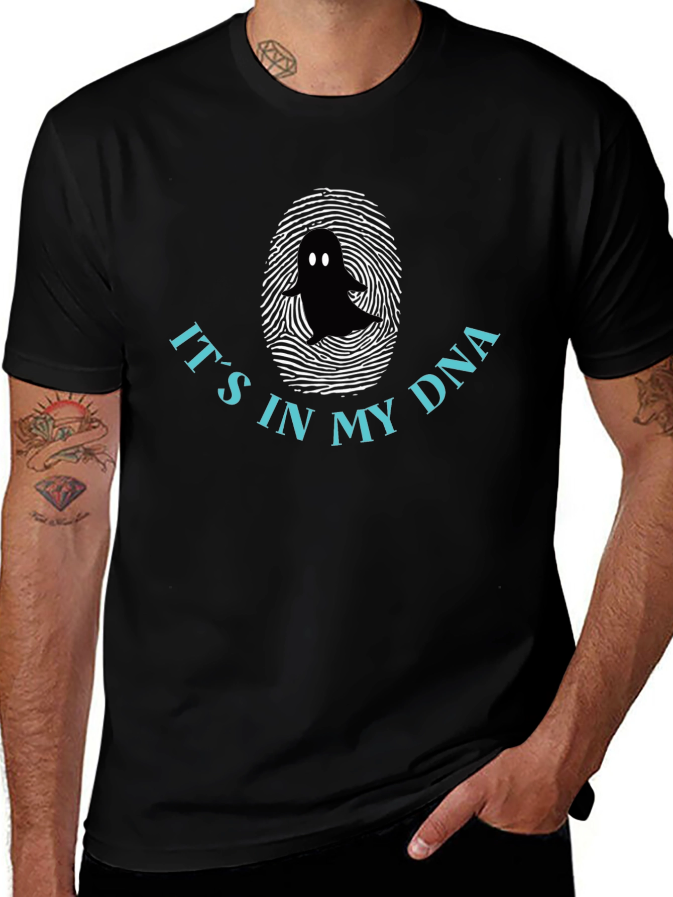 Its In My DNA Ghost Fingerprint T-Shirt