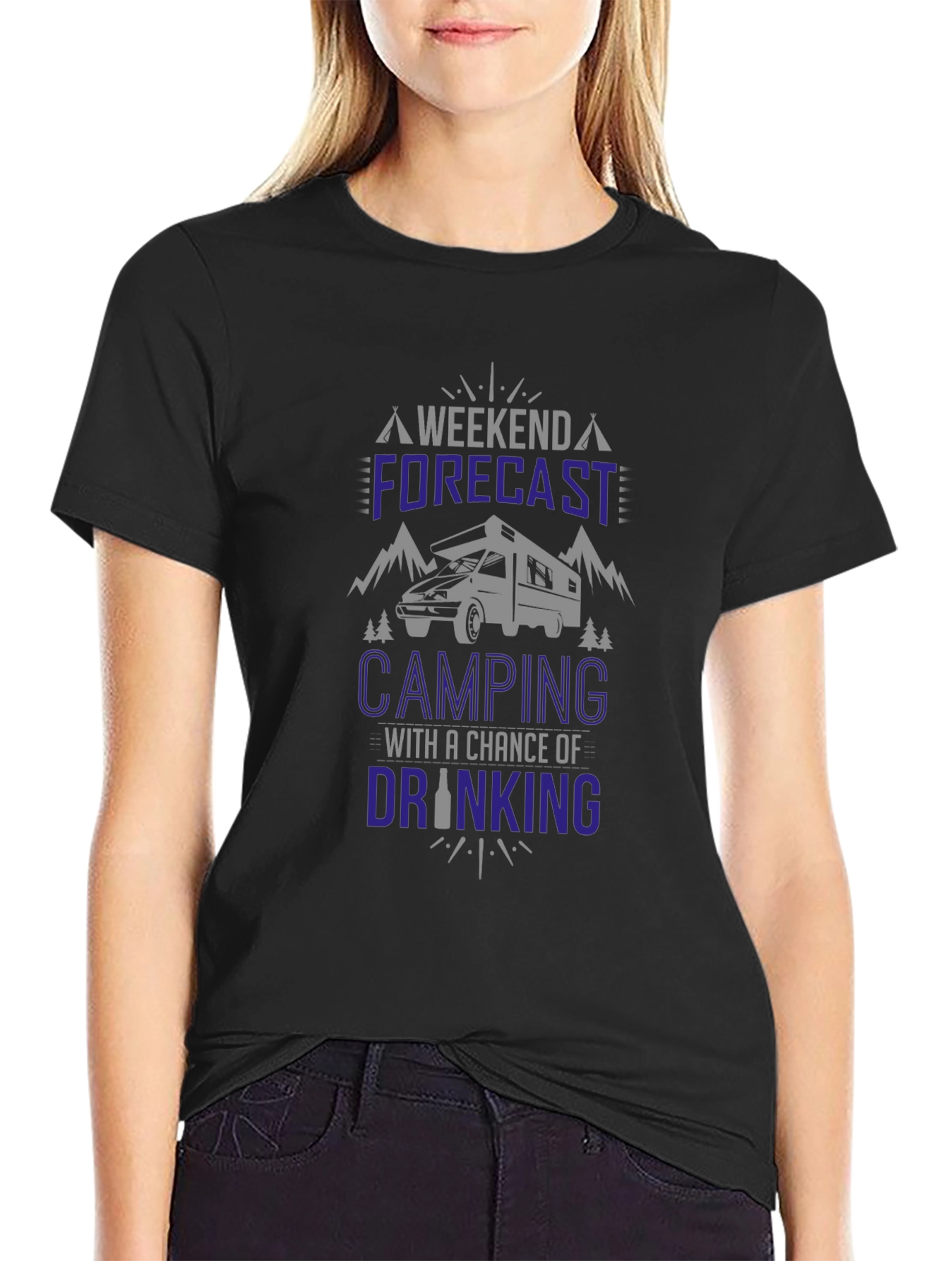 Camping Forecast T-Shirt - Weekend Adventure Ready!