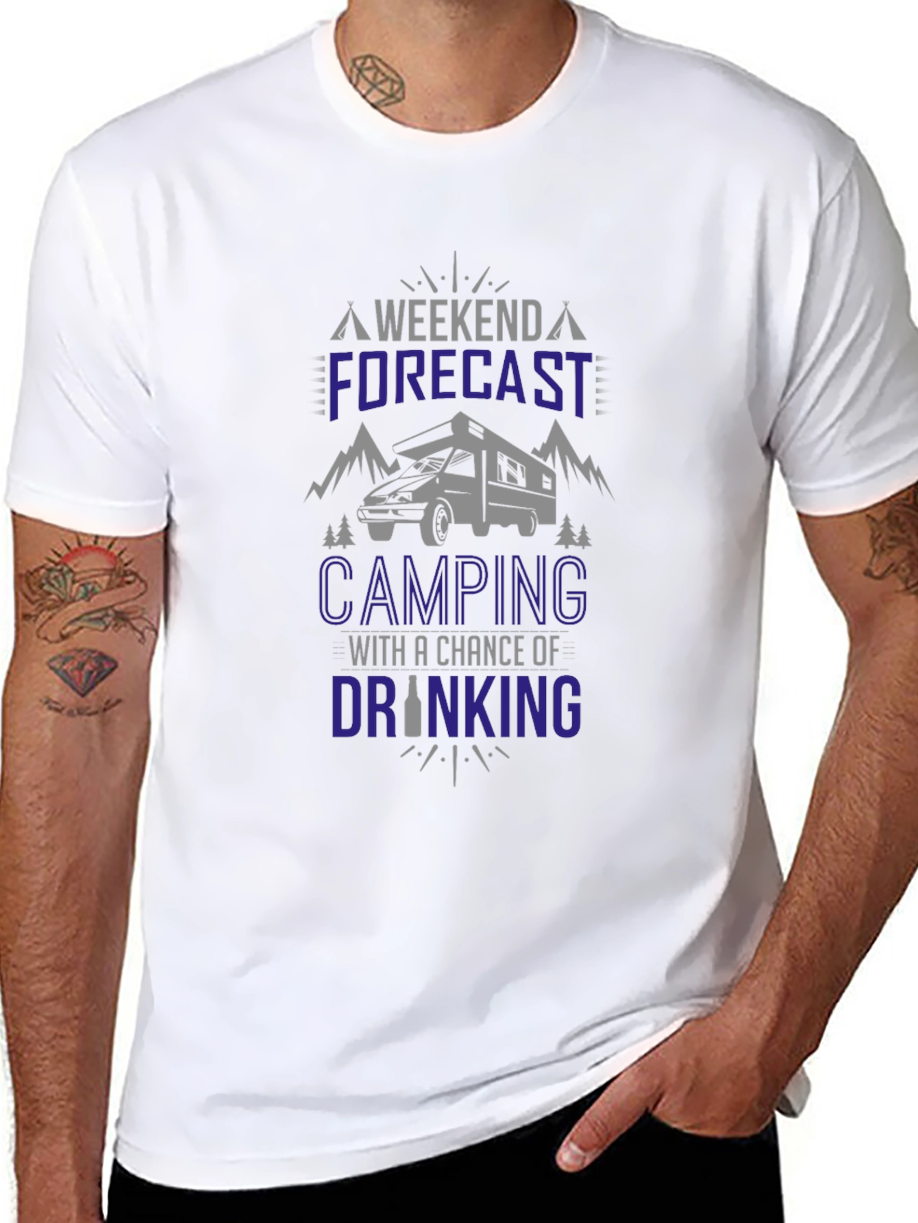 Camping Forecast T-Shirt - Weekend Adventure Ready!