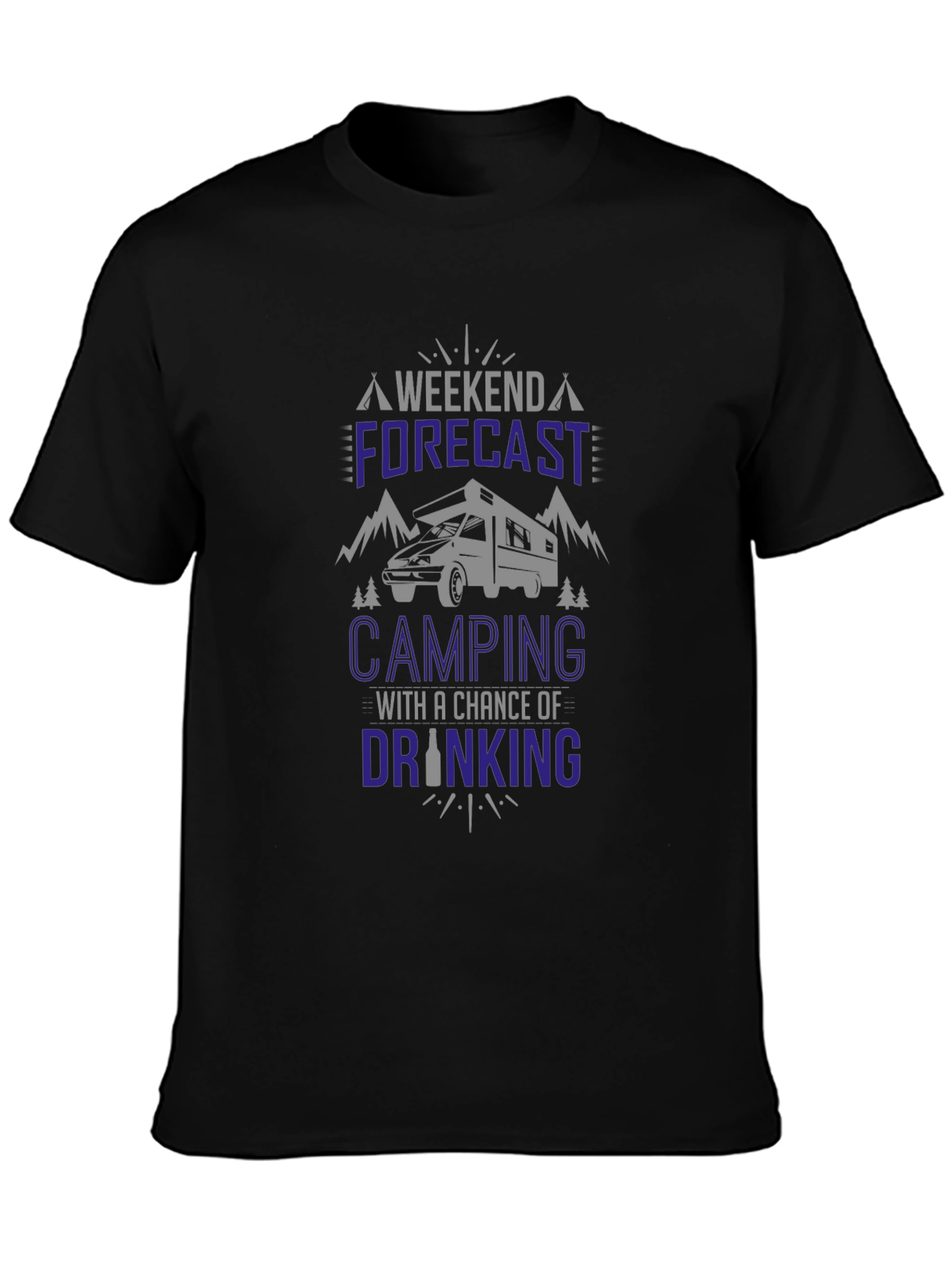 Camping Forecast T-Shirt - Weekend Adventure Ready!