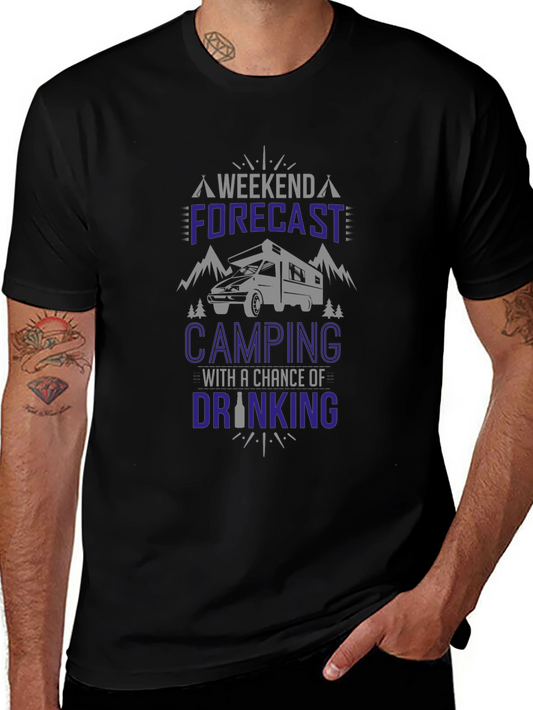 Camping Forecast T-Shirt - Weekend Adventure Ready!