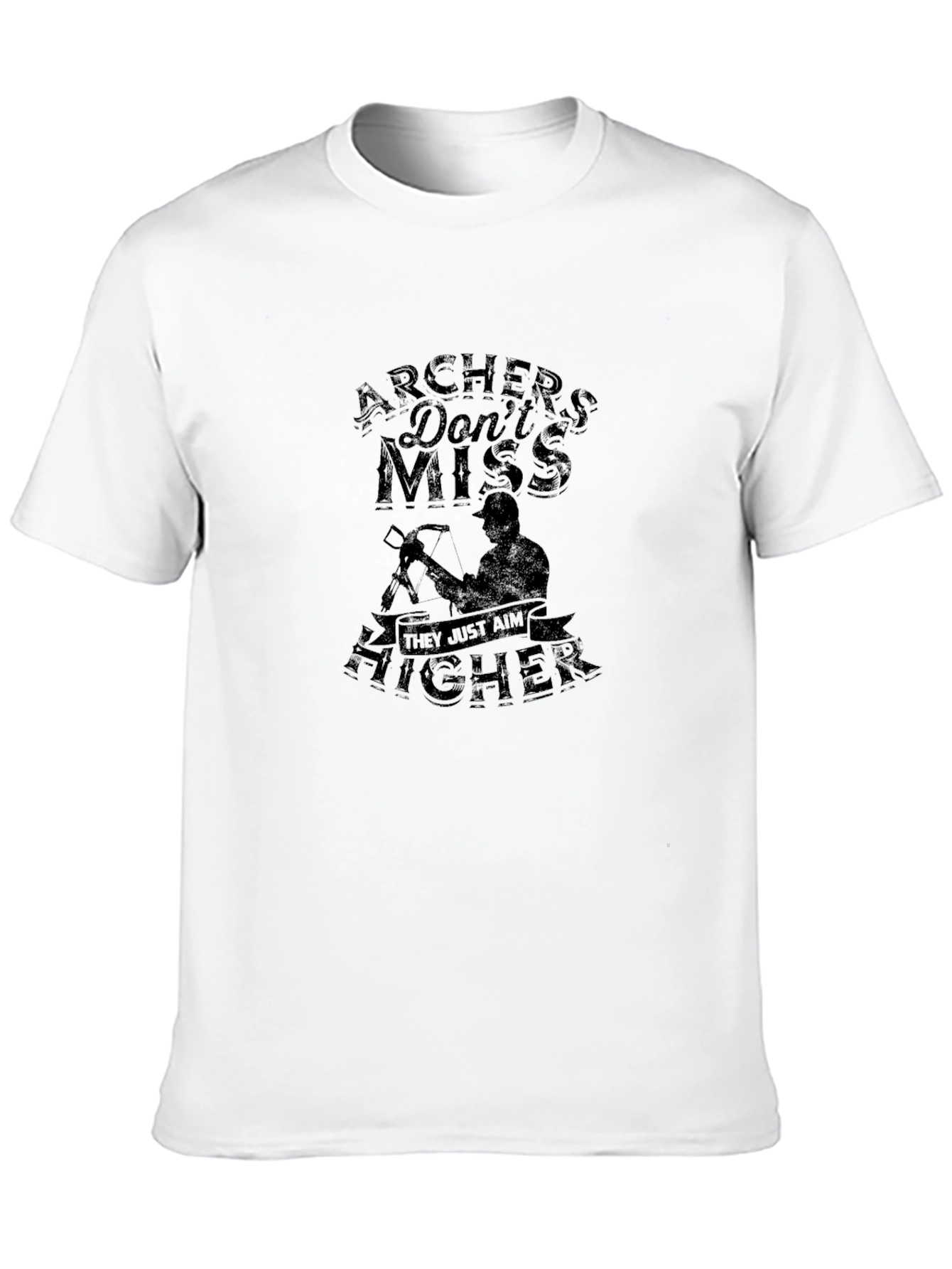 Archers Dont Miss Black Graphic Tee