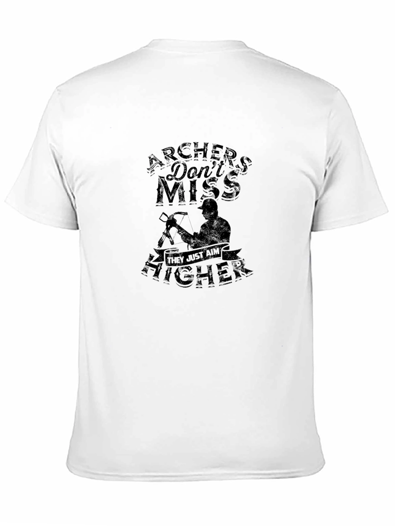 Archers Dont Miss Black Graphic Tee