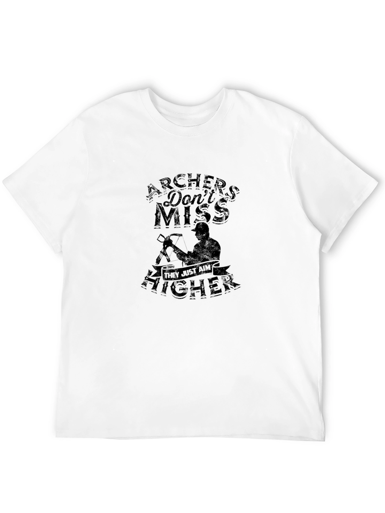 Archers Dont Miss Black Graphic Tee