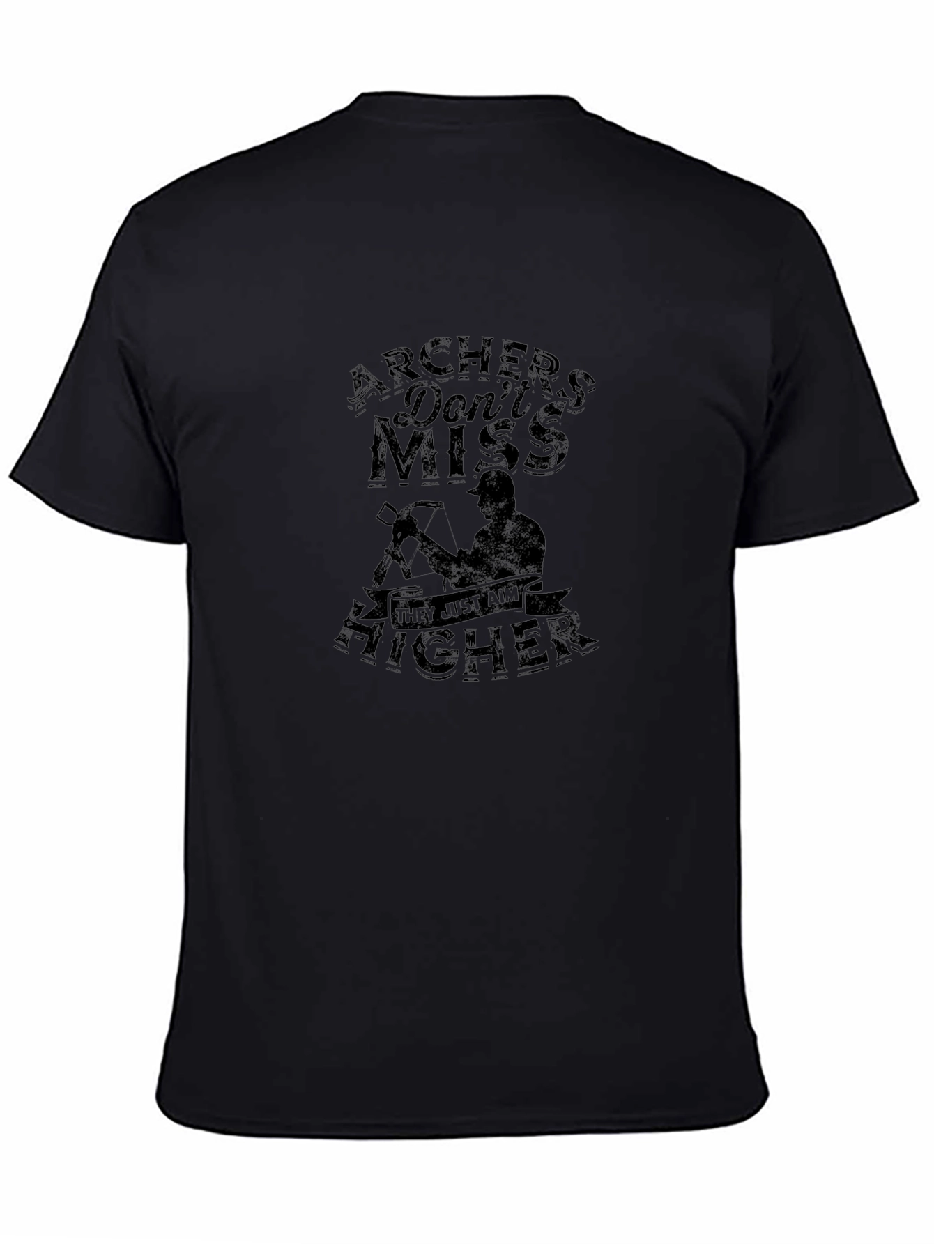 Archers Dont Miss Black Graphic Tee