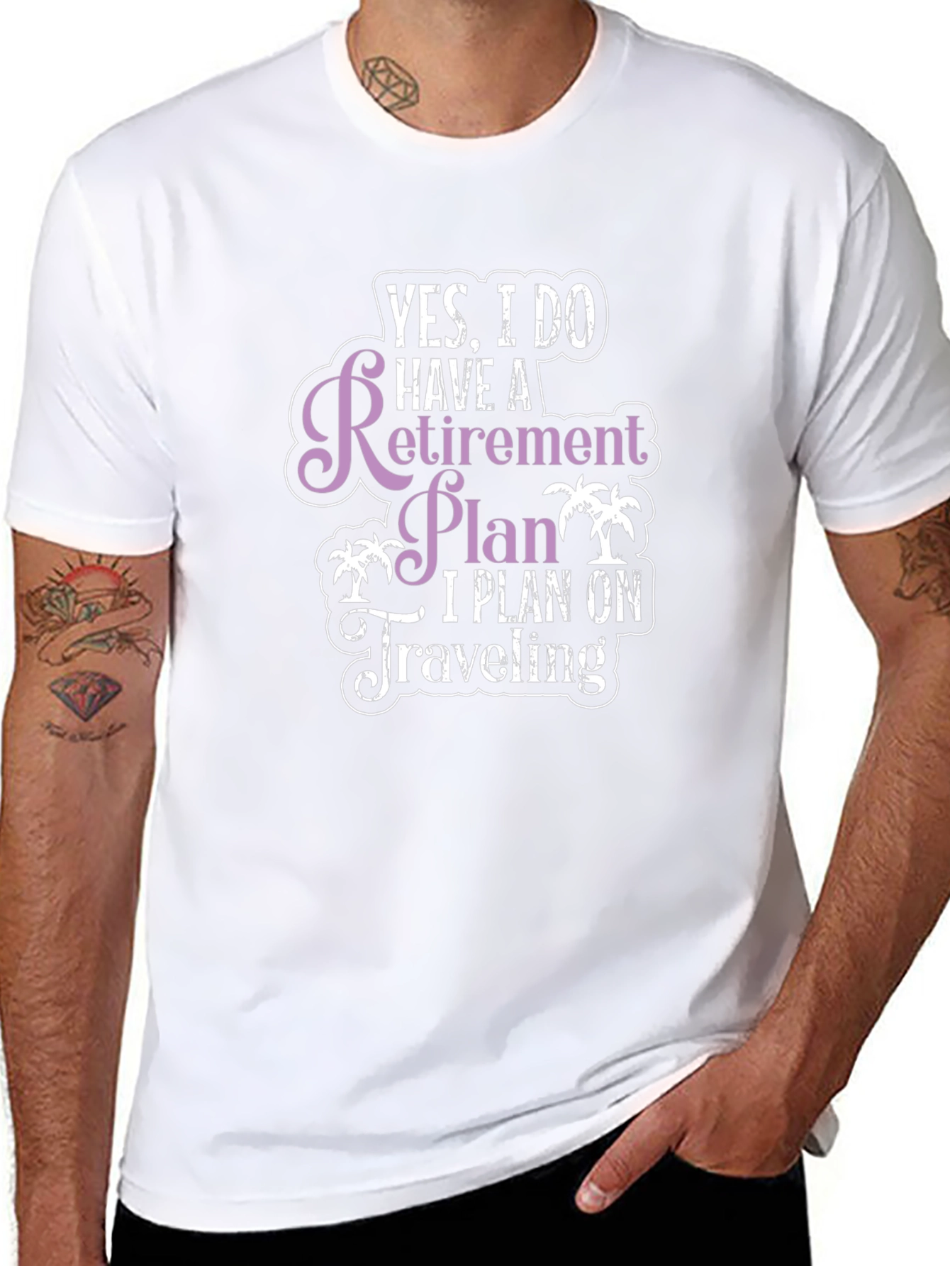 Retirement Plan Travel T-Shirt - Black