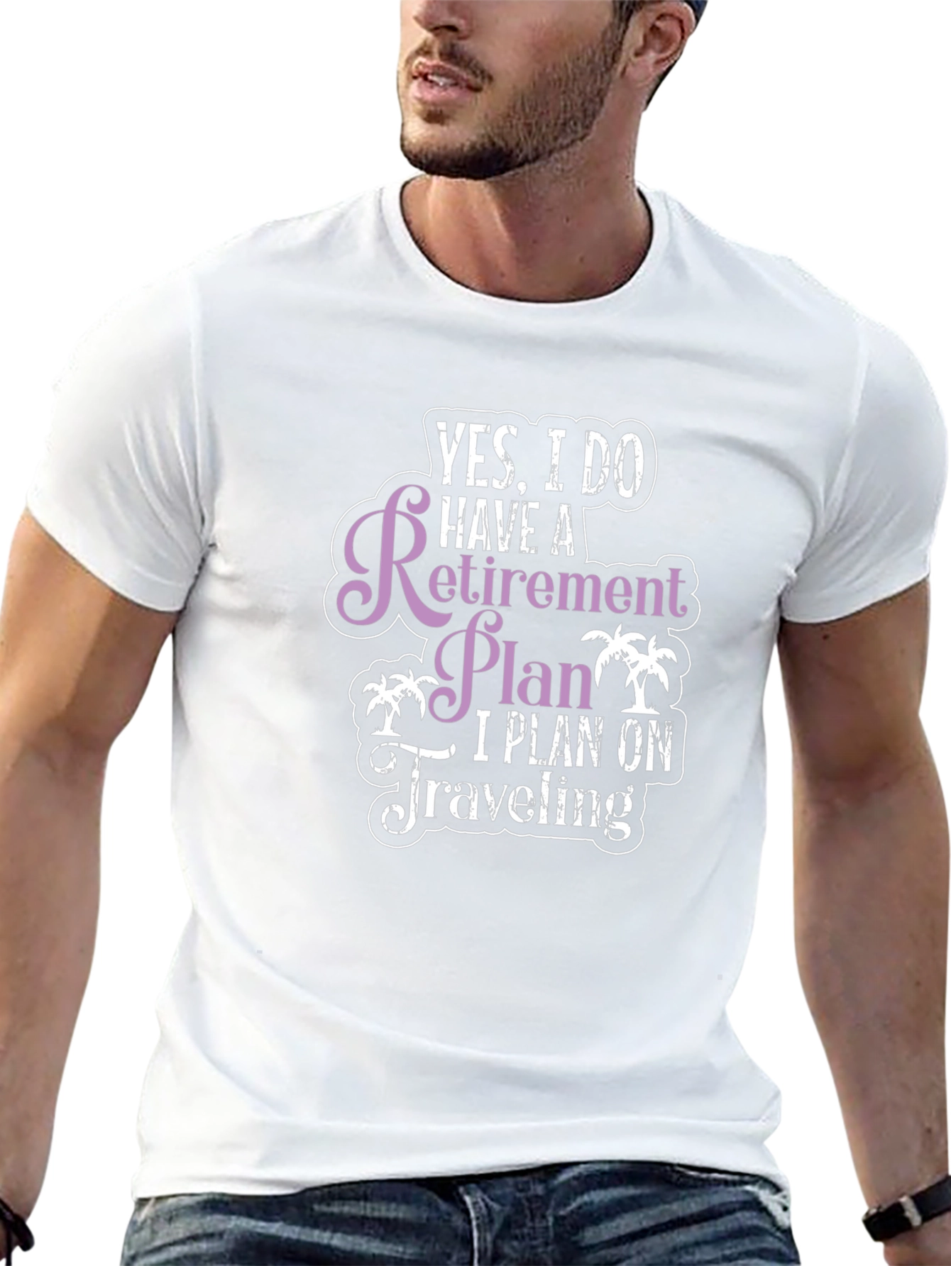 Retirement Plan Travel T-Shirt - Black