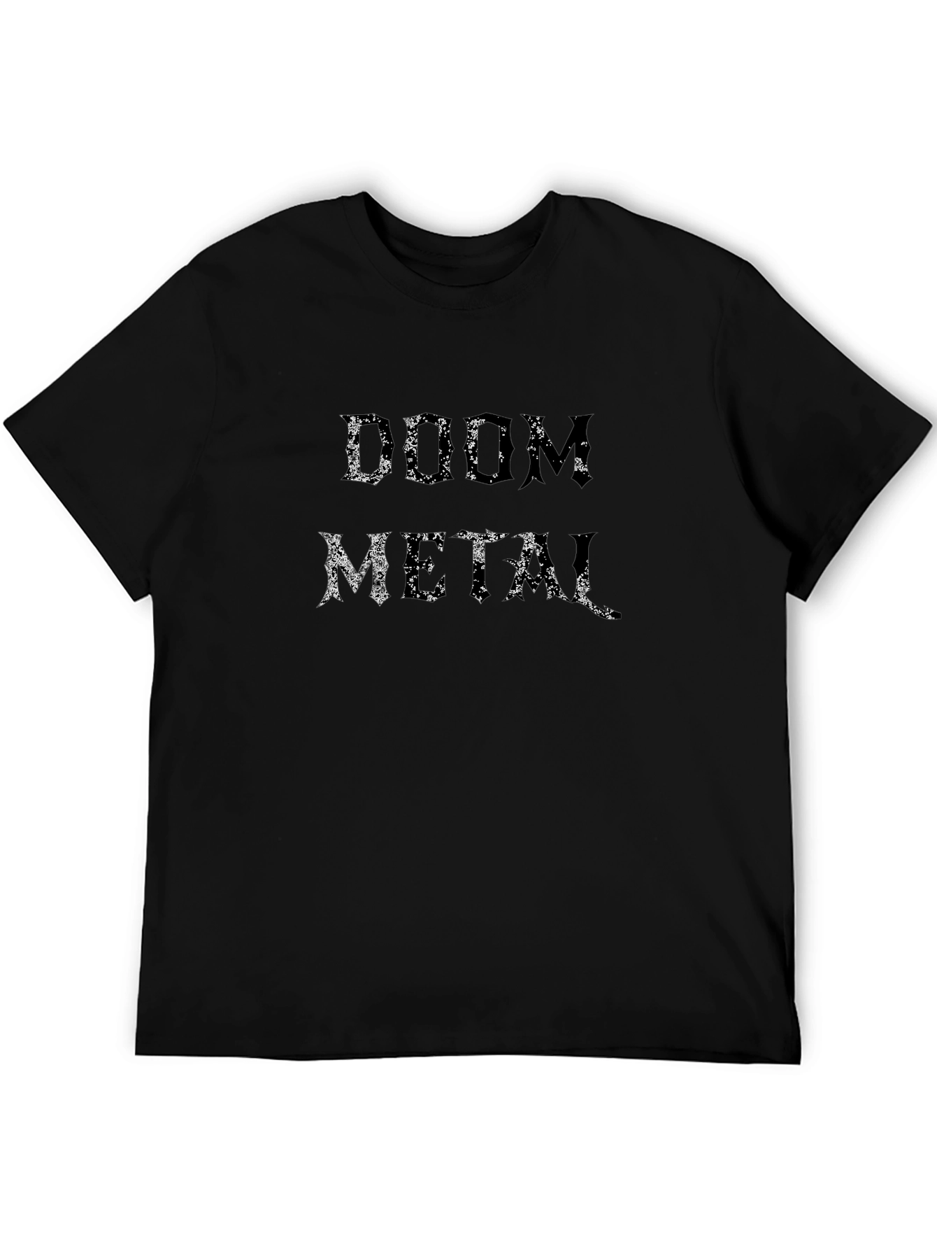 Doom Metal Graphic Tee - Black Cotton T-Shirt