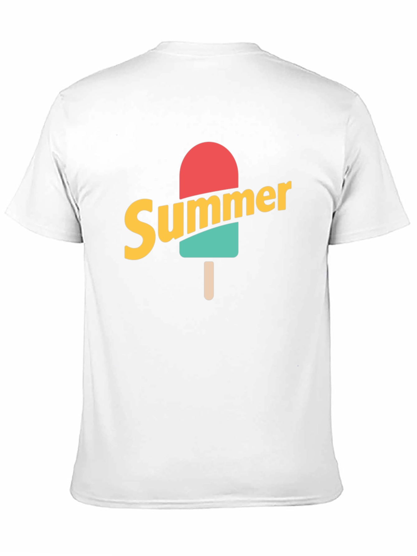 Summer Popsicle Graphic Tee - Black Cotton T-Shirt