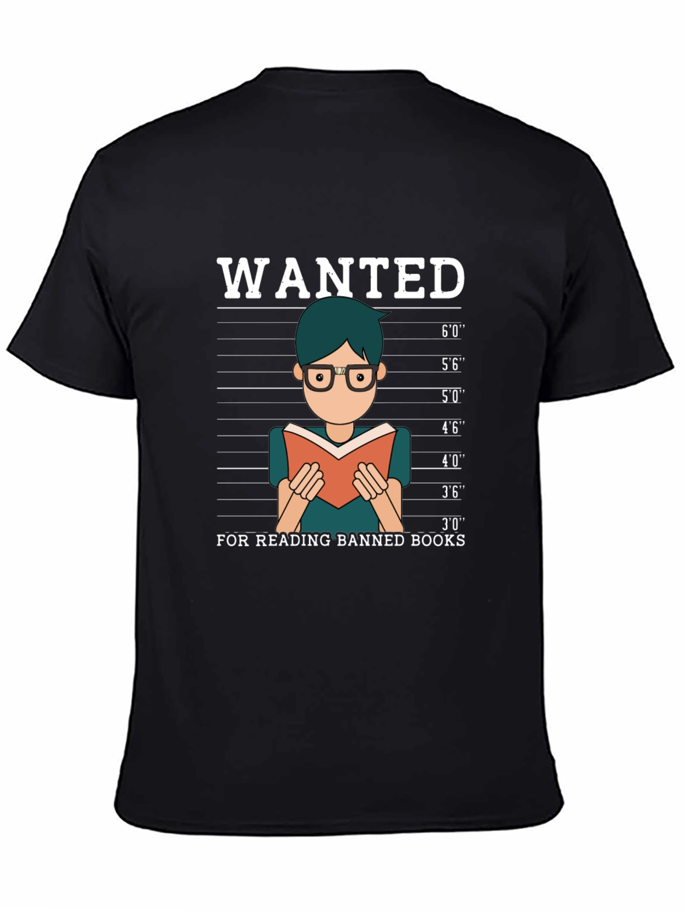 Wanted For Reading Banned Books T-Shirt