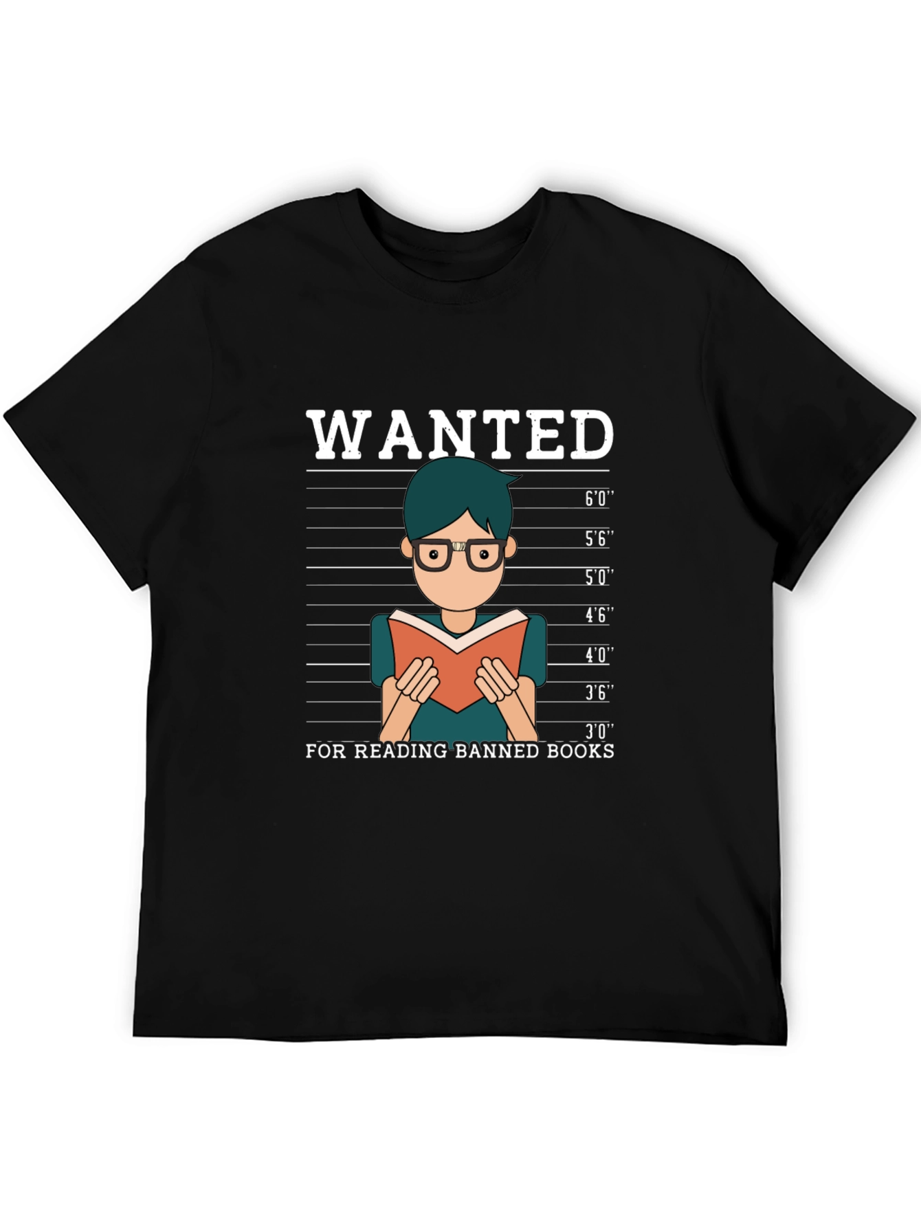 Wanted For Reading Banned Books T-Shirt