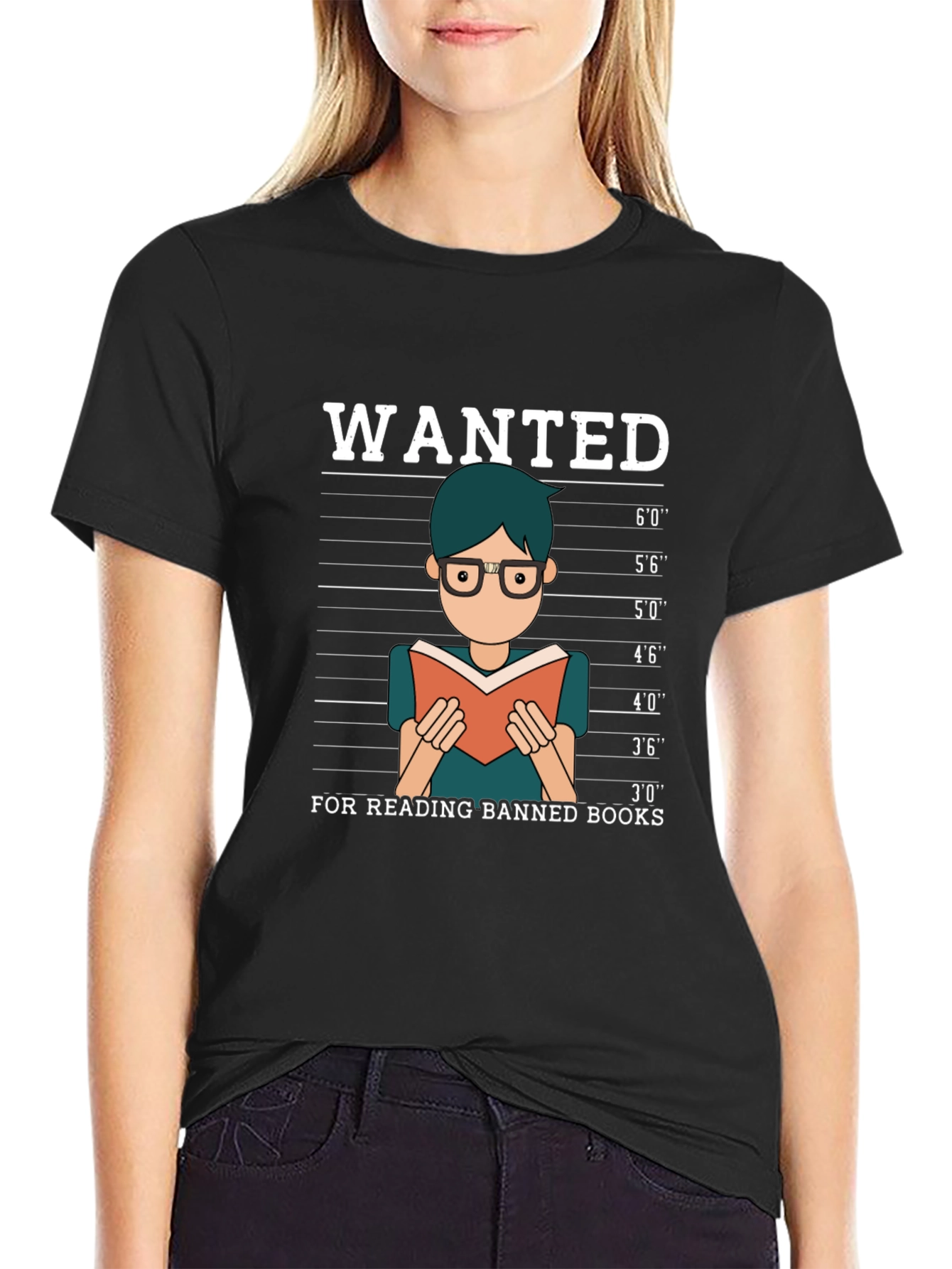 Wanted For Reading Banned Books T-Shirt