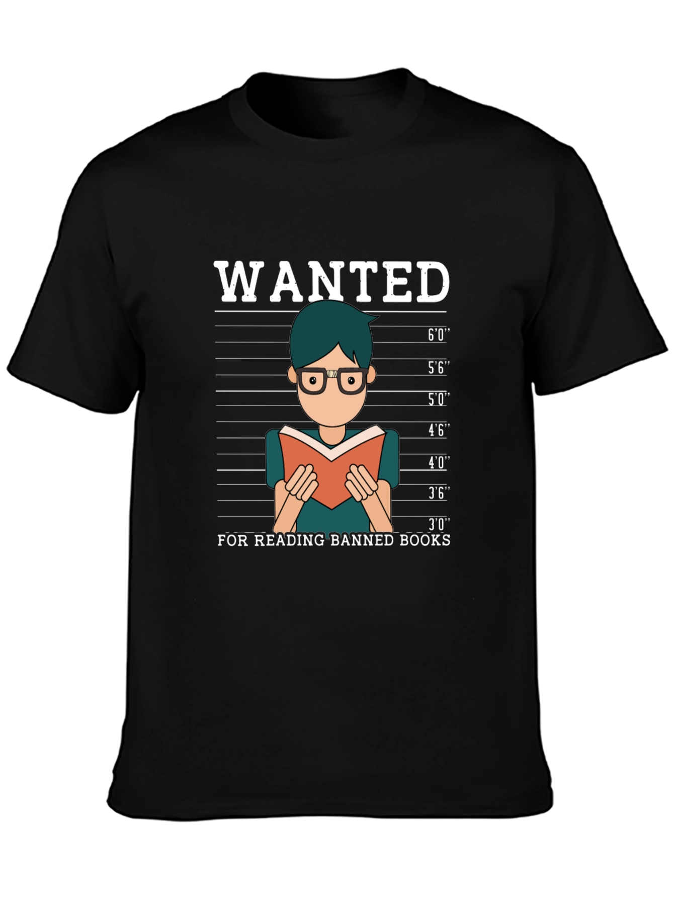 Wanted For Reading Banned Books T-Shirt