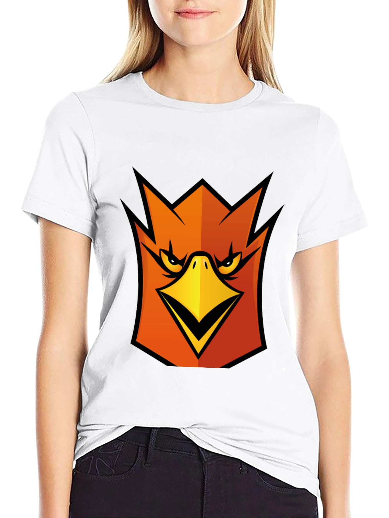 Bold Bird Graphic T-Shirt - Black