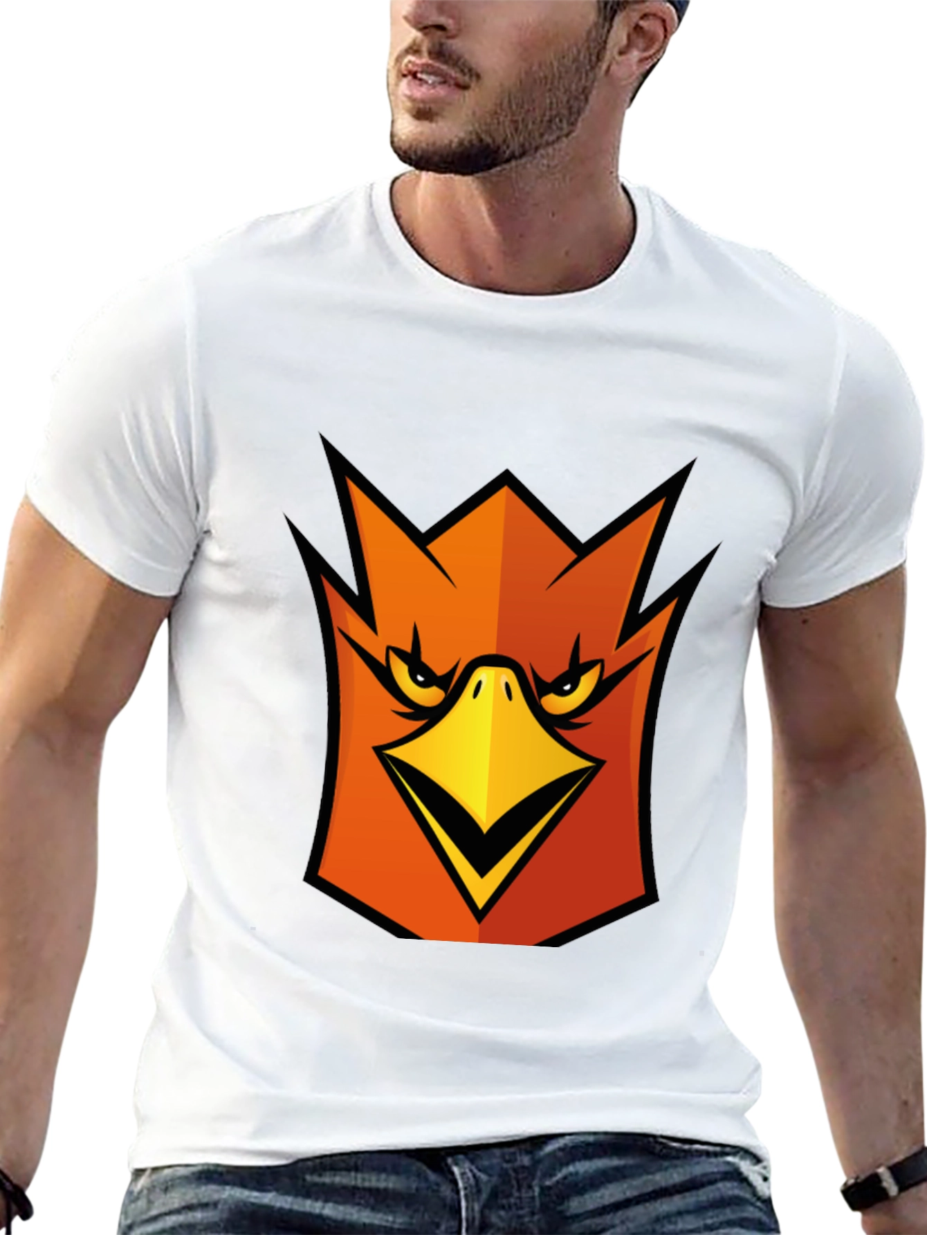 Bold Bird Graphic T-Shirt - Black