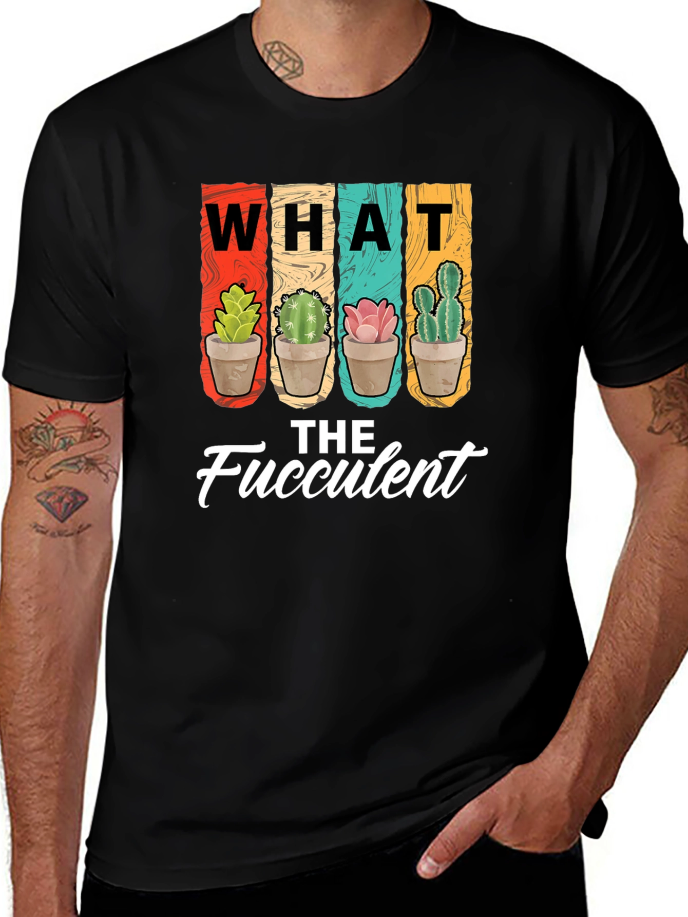 What the Fucculent T-Shirt - Funny Cactus Tee
