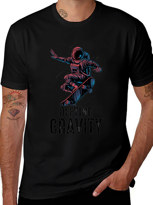 Defying Gravity Astronaut Skateboarder T-Shirt