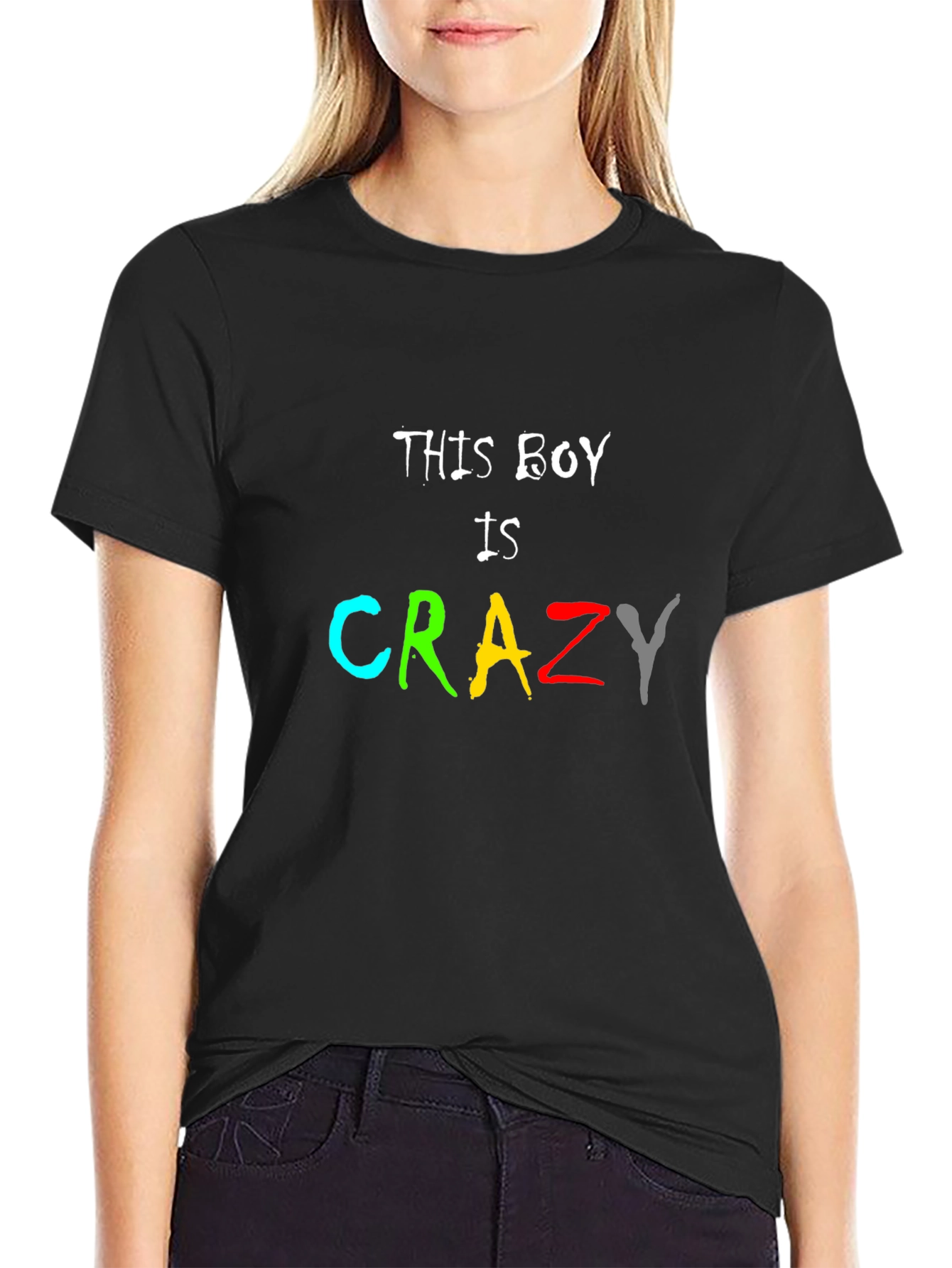 This Boy Is Crazy T-Shirt - Fun Novelty Tee