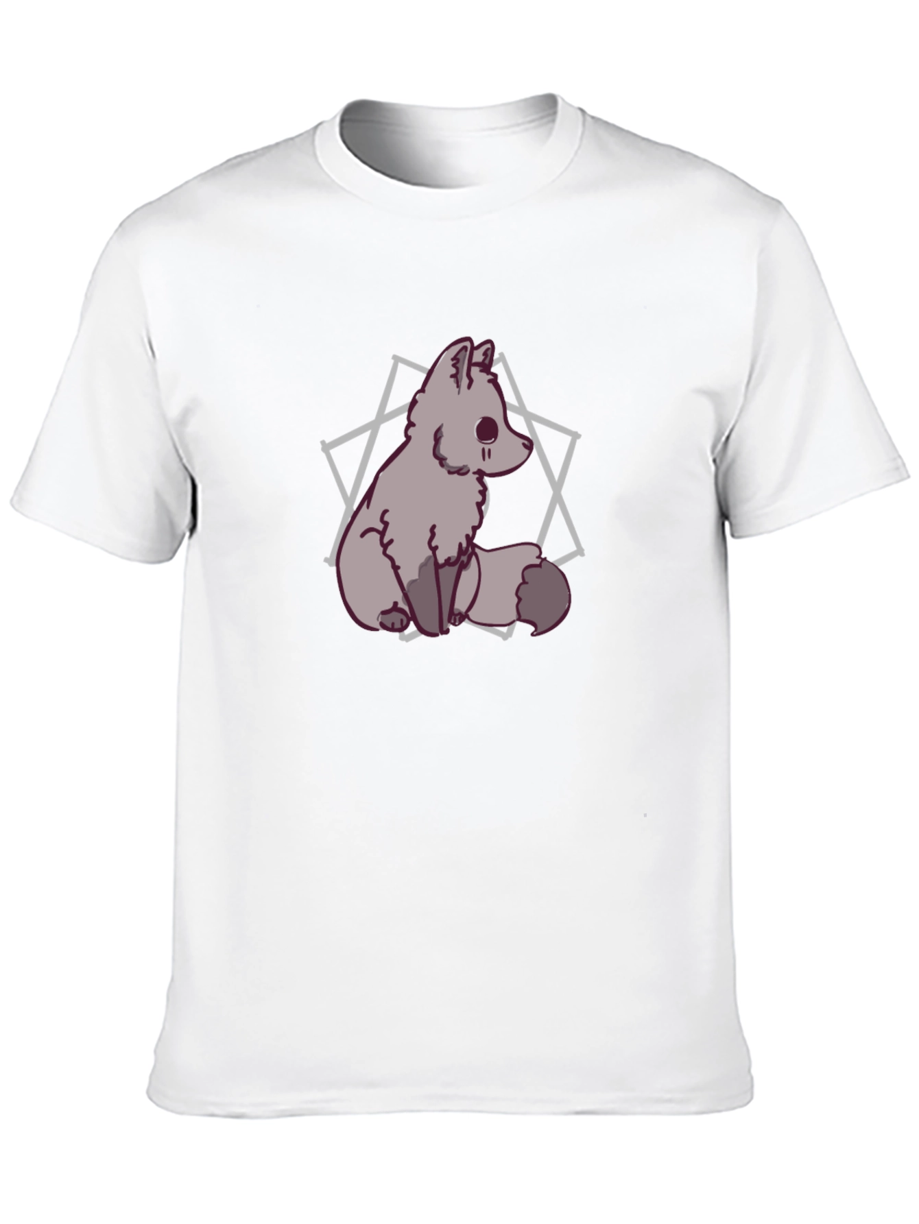 Cute Fox Graphic T-Shirt - Mens Black Tee
