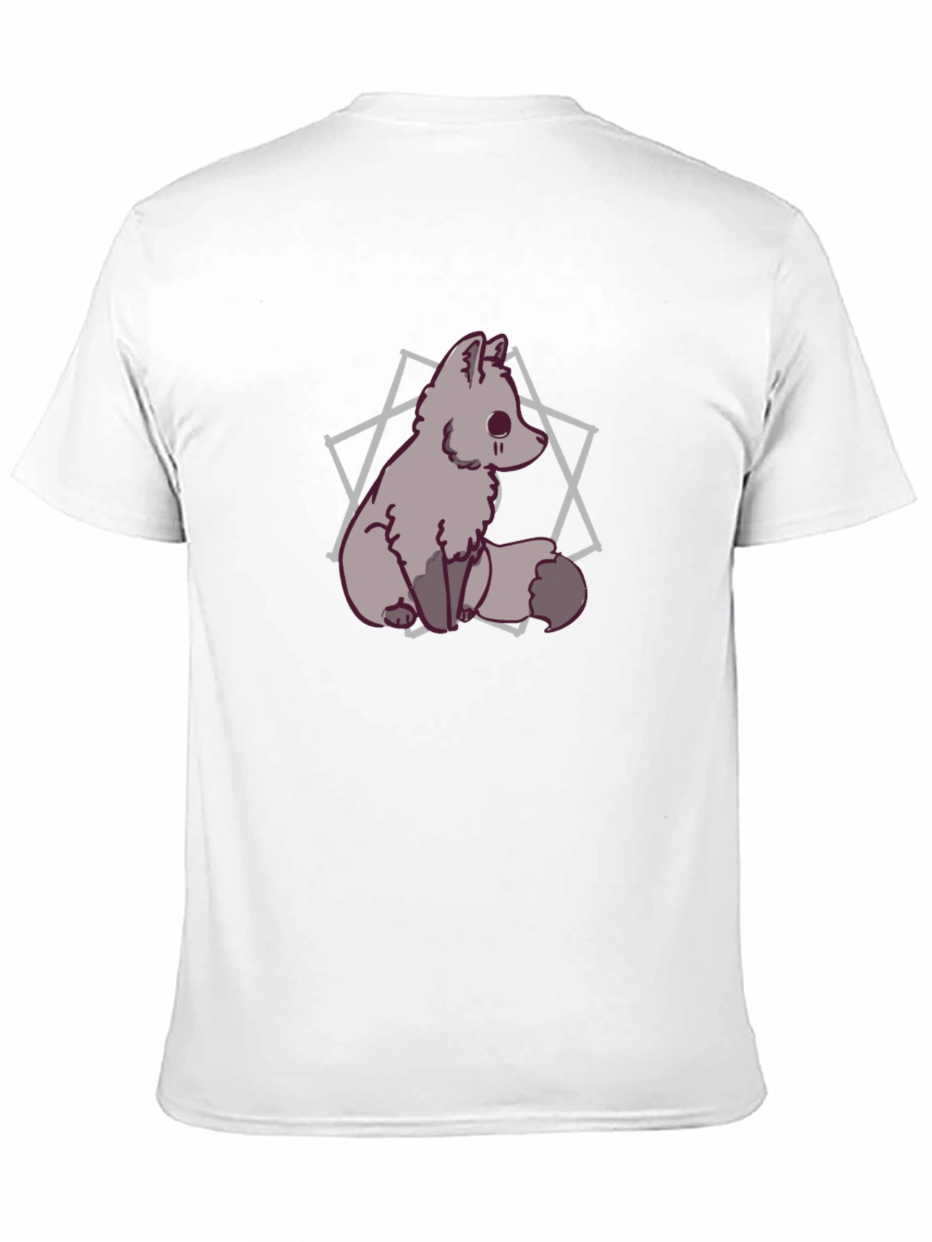 Cute Fox Graphic T-Shirt - Mens Black Tee