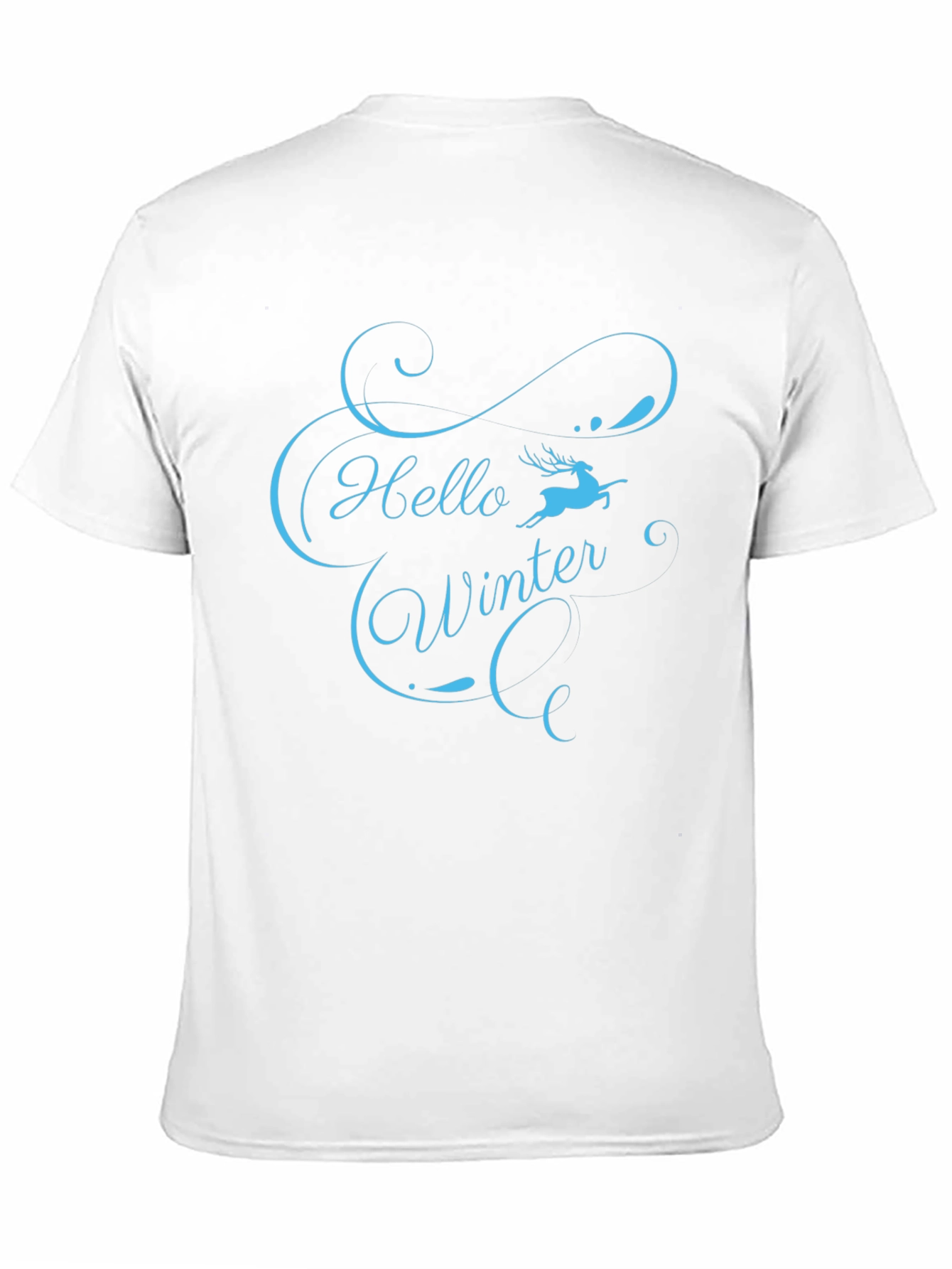 Hello Winter Graphic T-Shirt - Soft Black Tee