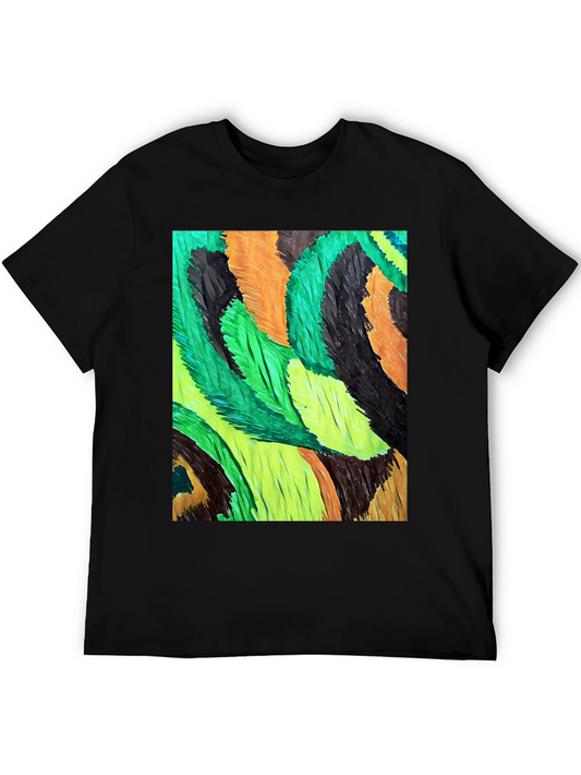Abstract Swirl Tee - Unique Graphic Print Shirt