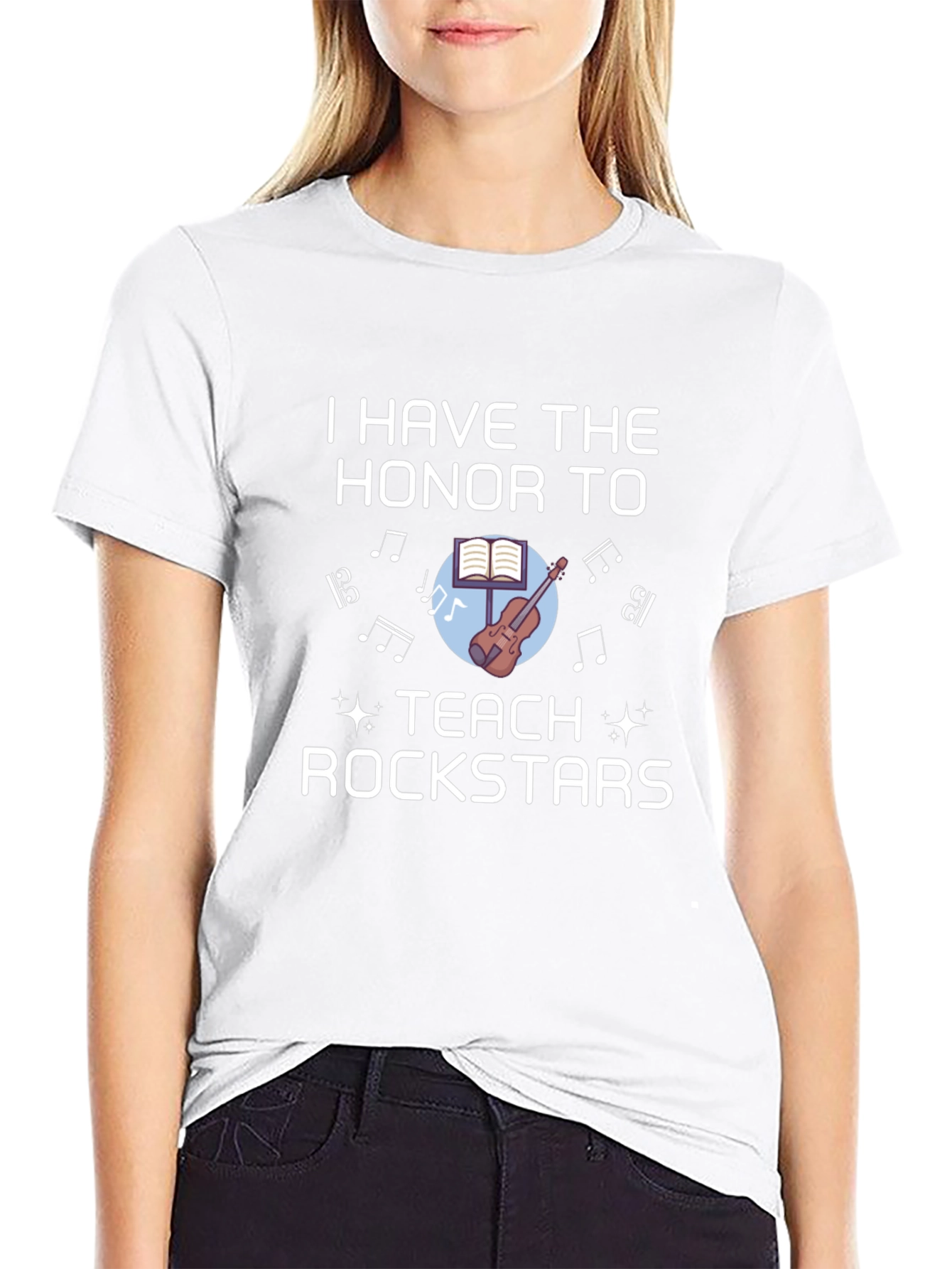 I Teach Rockstars T-Shirt Music Teacher Tee