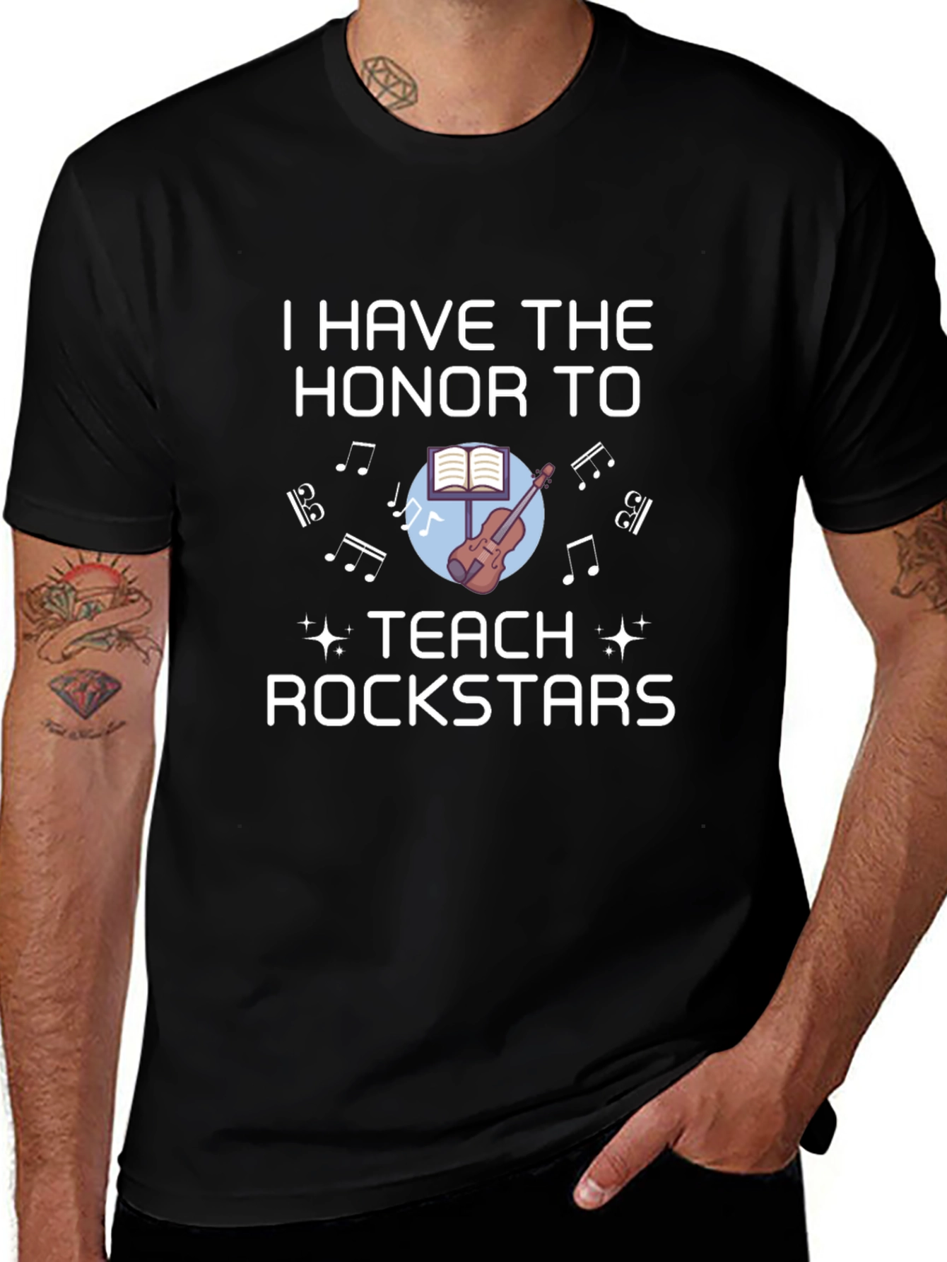 I Teach Rockstars T-Shirt Music Teacher Tee