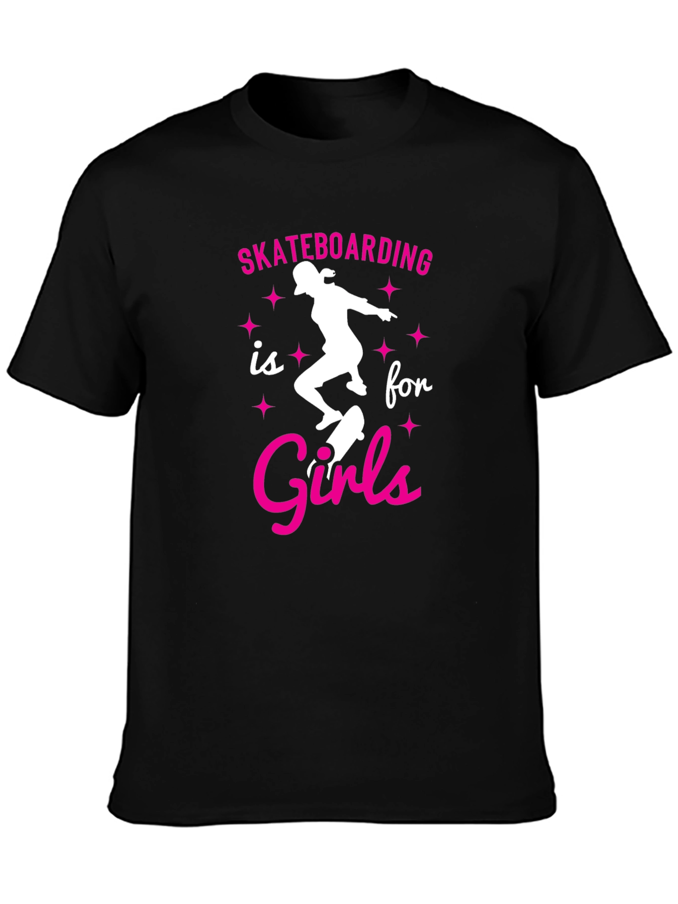 Skateboarding is for Girls Graphic Tee