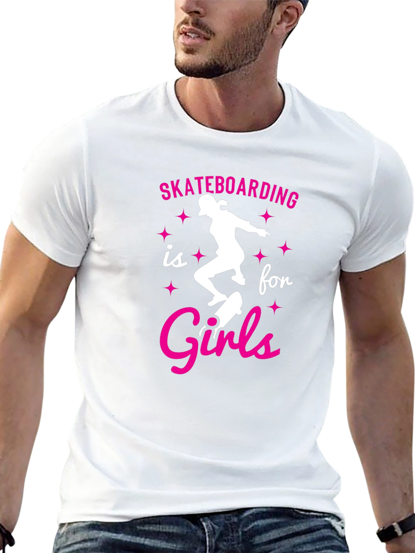 Skateboarding is for Girls Graphic Tee